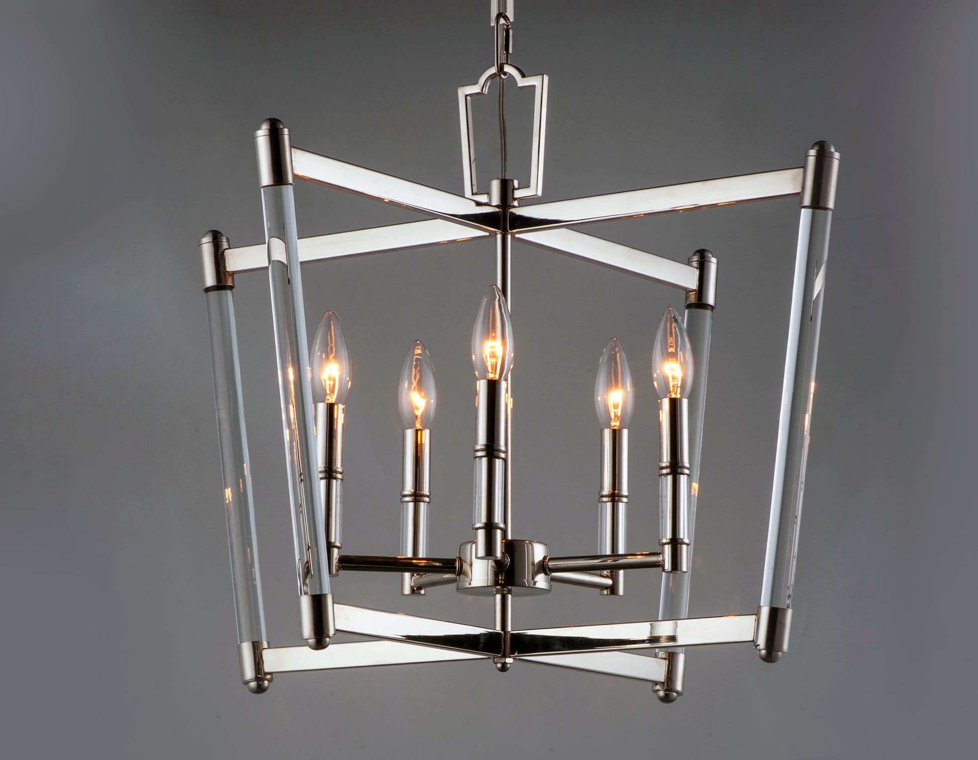 Lucent 5-Light Chandelier Polished Nickel by Maxim Lighting