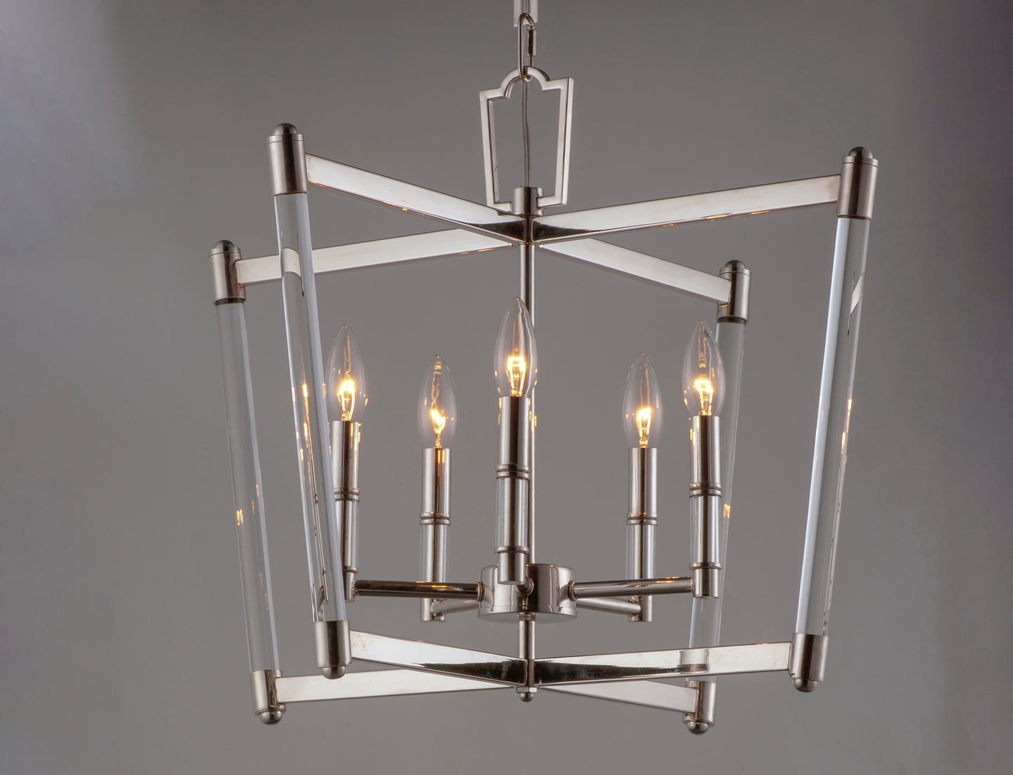 Lucent 5-Light Chandelier Polished Nickel by Maxim Lighting
