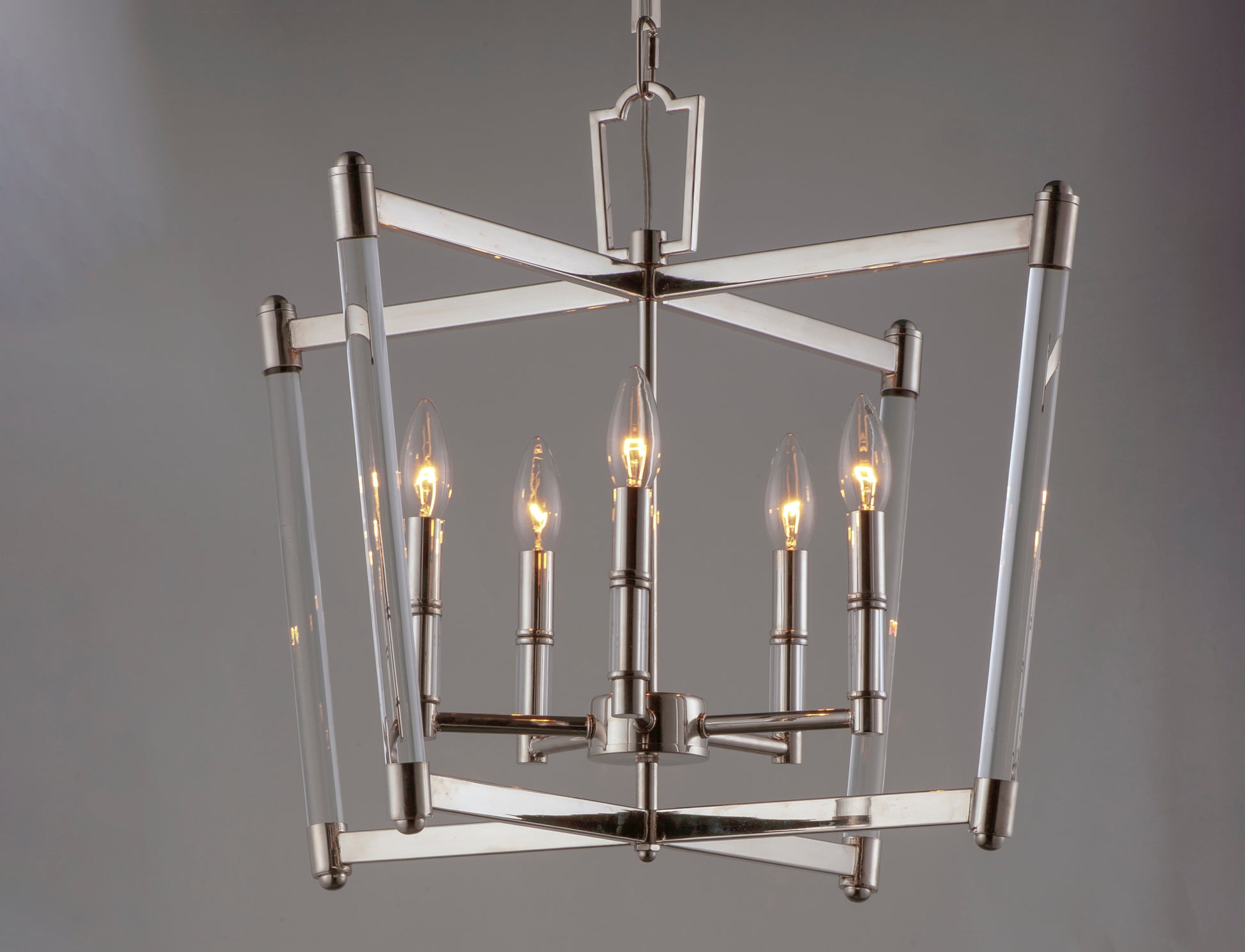Lucent 5-Light Chandelier Polished Nickel by Maxim Lighting
