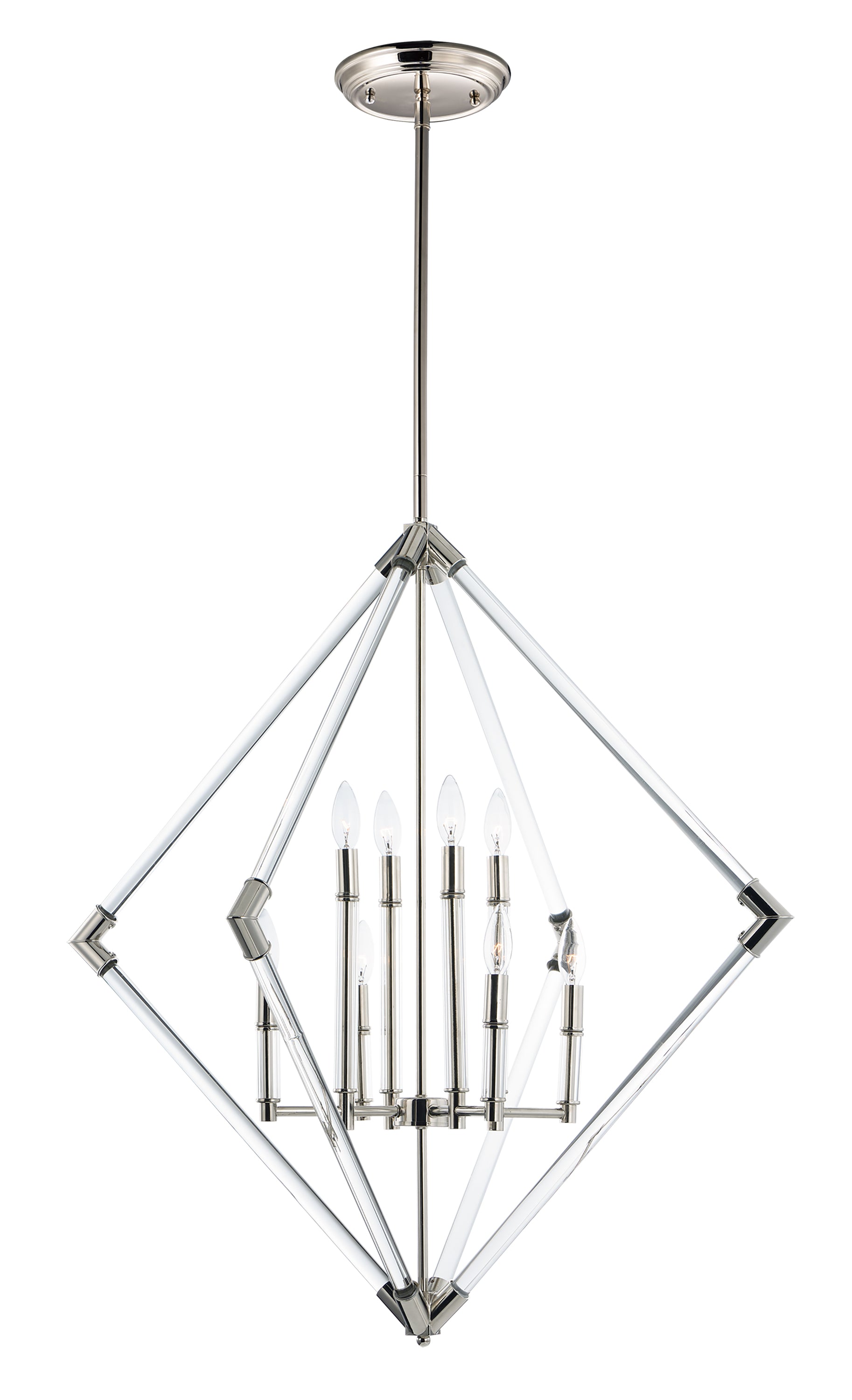Lucent 8-Light Pendant Polished Nickel by Maxim Lighting