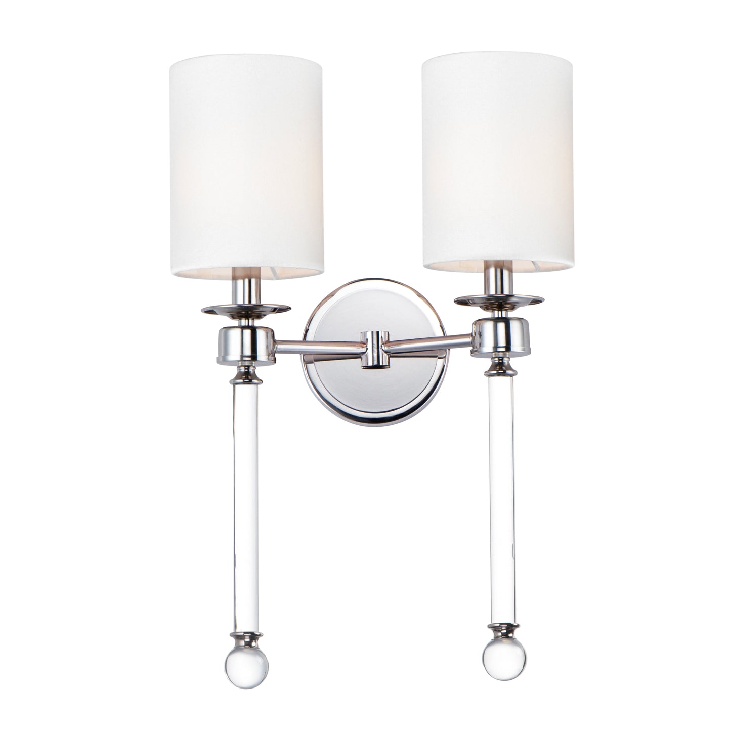 Lucent 2-Light Wall Sconce Polished Nickel by Maxim Lighting