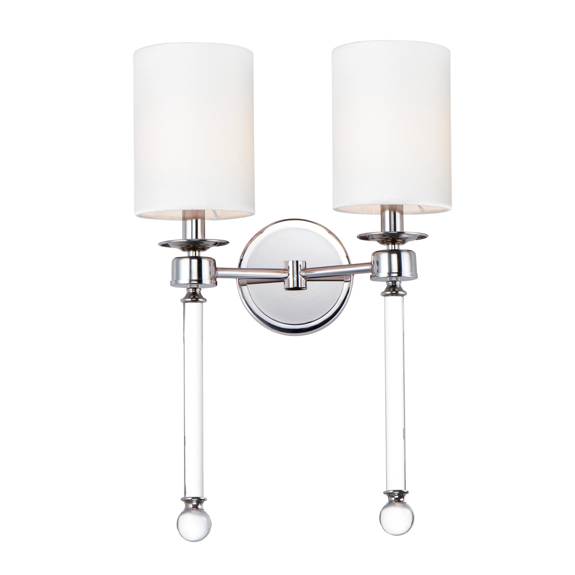 Lucent 2-Light Wall Sconce Polished Nickel by Maxim Lighting