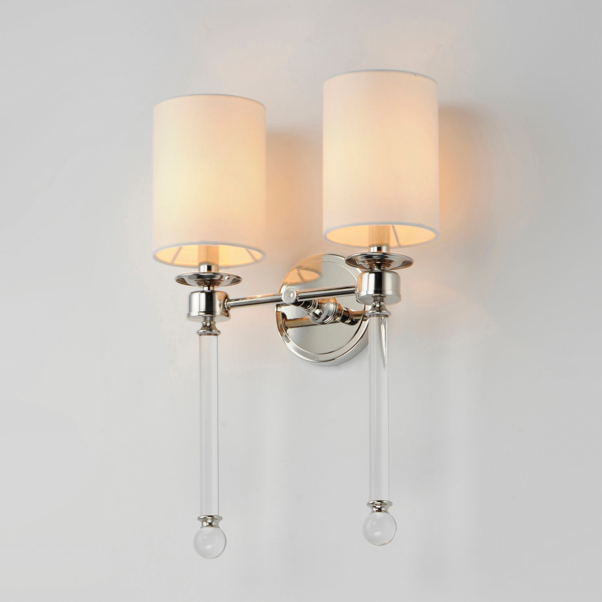 Lucent 2-Light Wall Sconce Polished Nickel by Maxim Lighting
