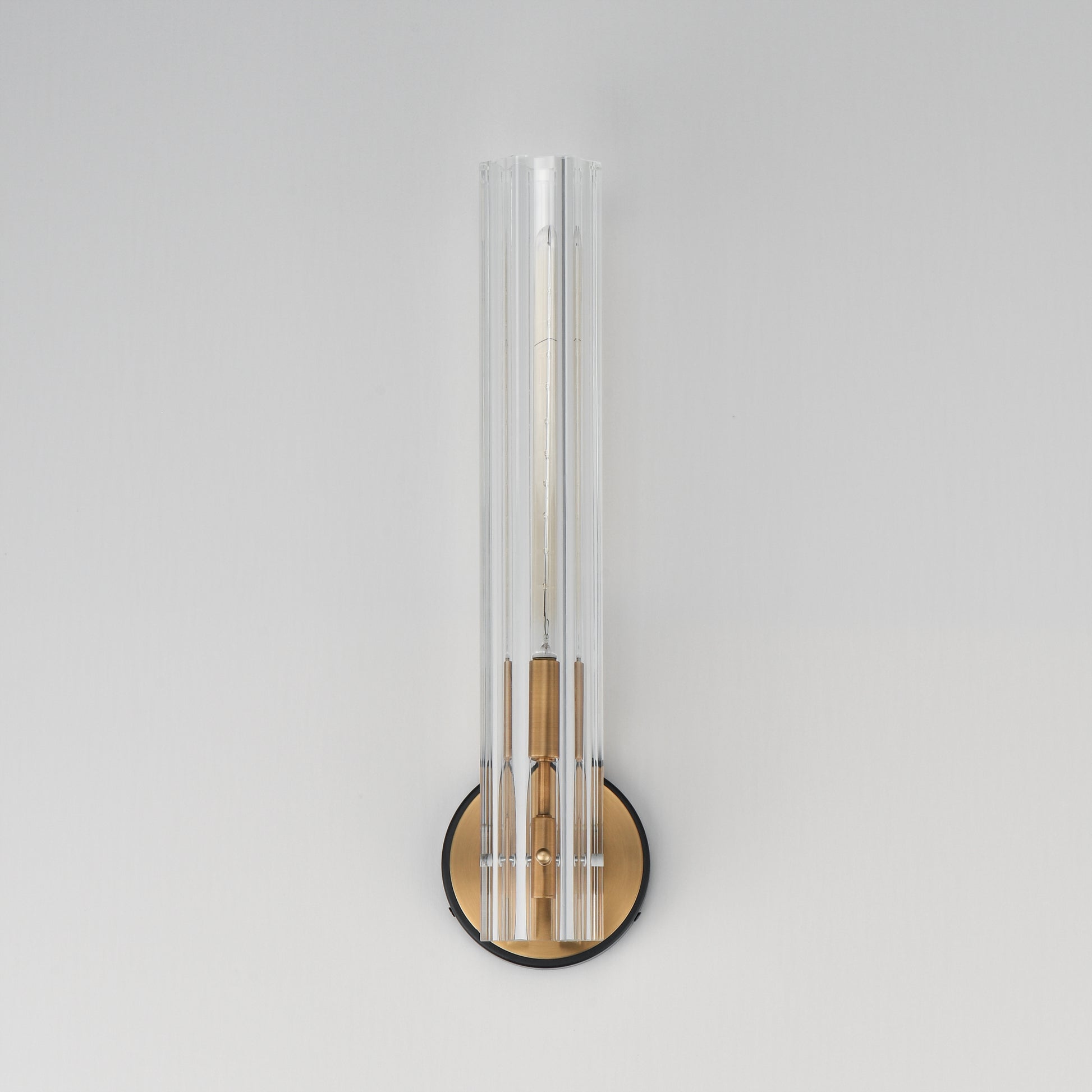 Flambeau Wall Sconce Black/Antique Brass by Maxim Lighting