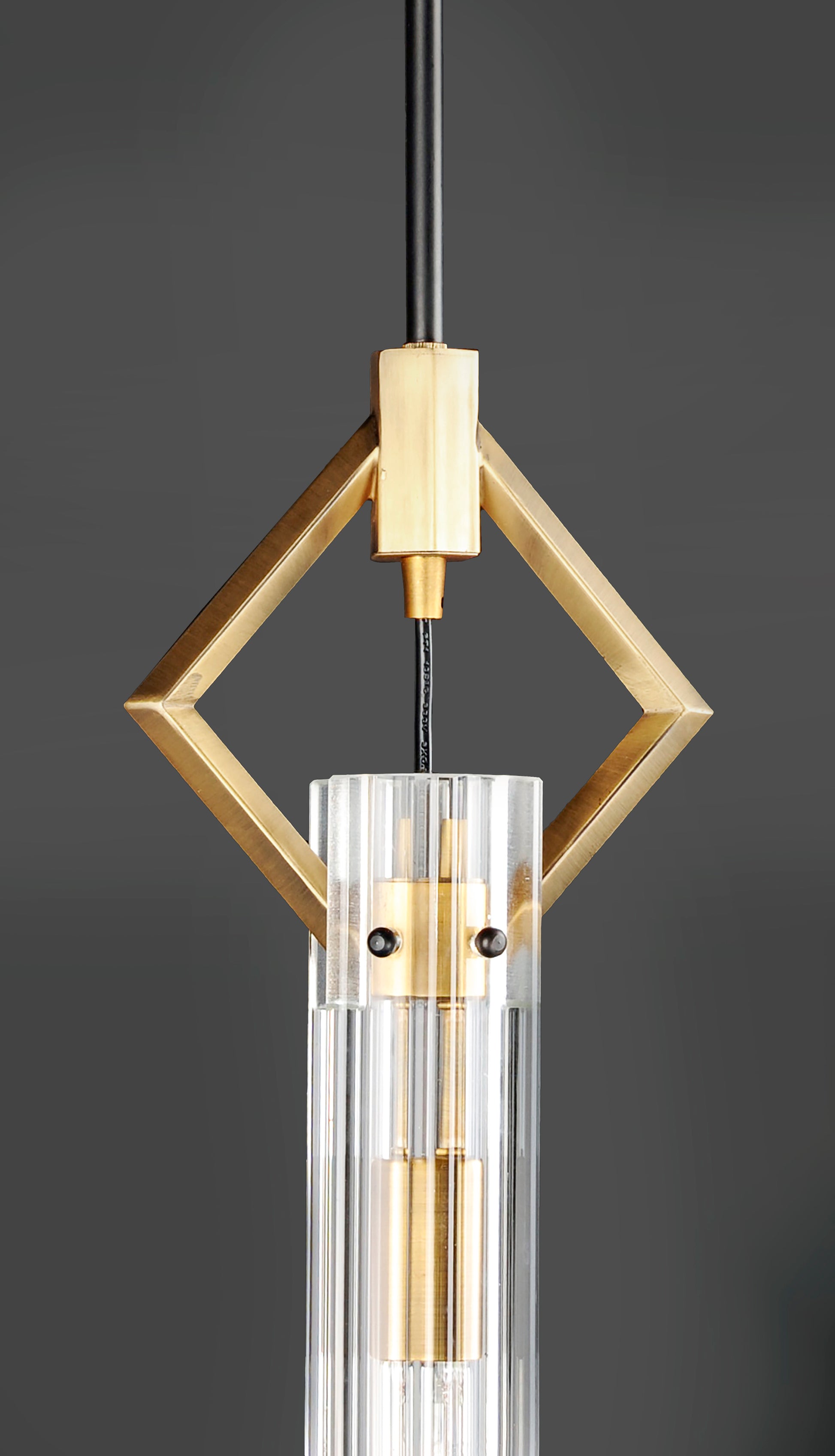 Flambeau Mini Pendant Black/Antique Brass by Maxim Lighting