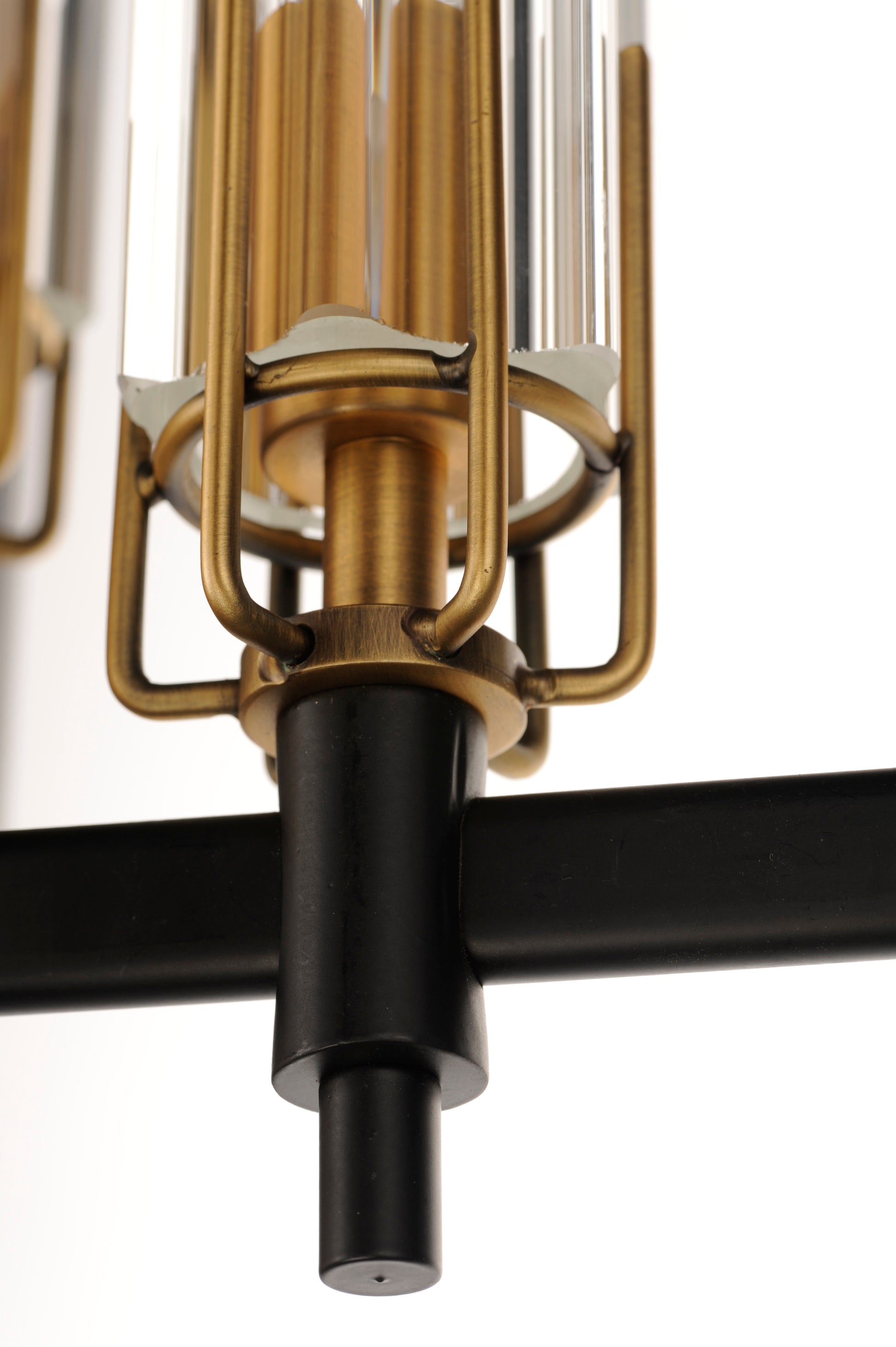 Flambeau 3-Light Chandelier Black/Antique Brass by Maxim Lighting