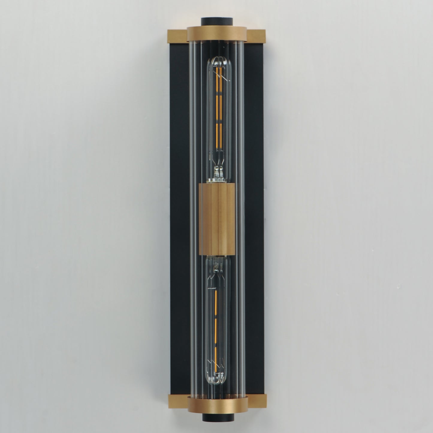 Opulent 2-Light 20" Outdoor Wall Sconce Black/Antique Brass by Maxim Lighting