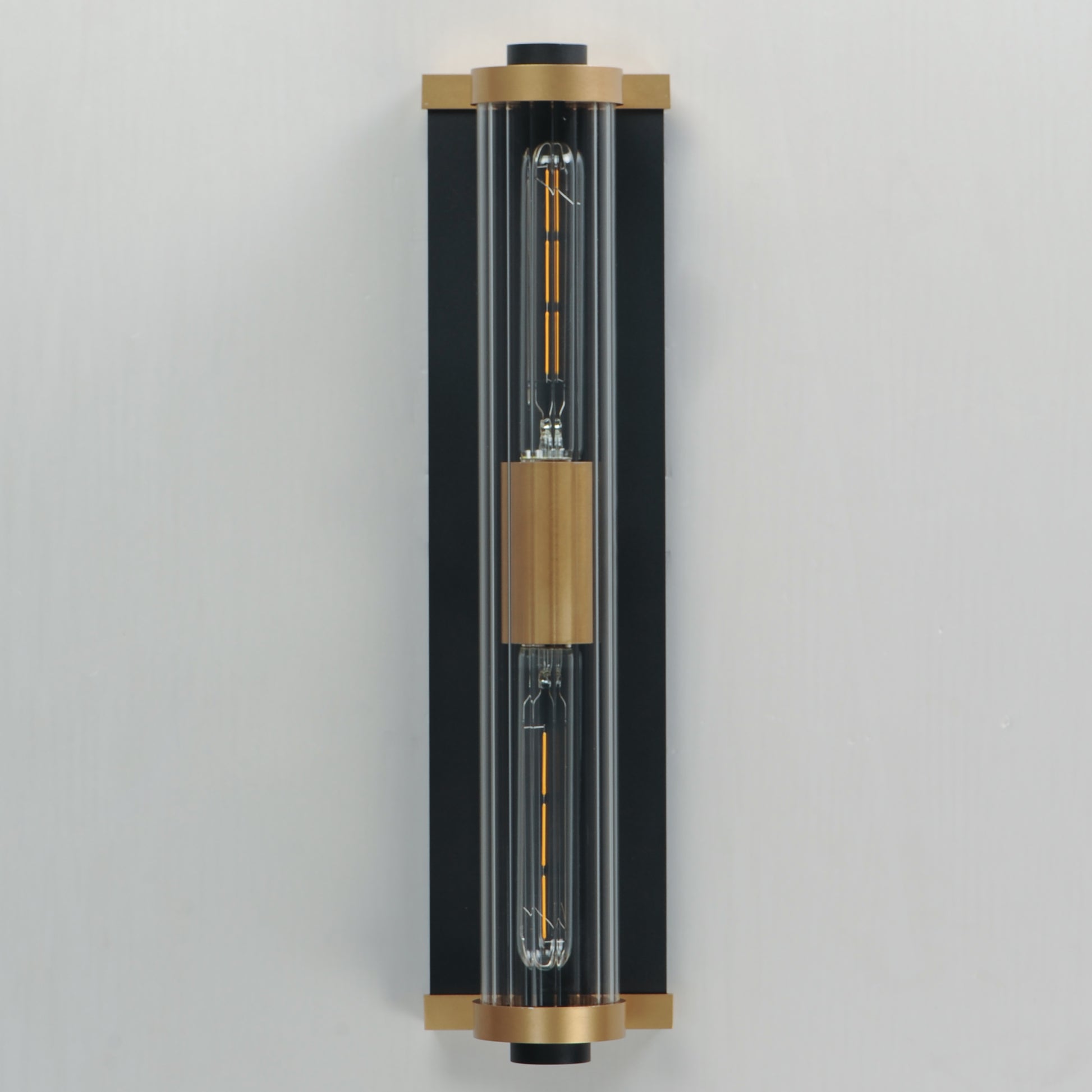 Opulent 2-Light 20" Outdoor Wall Sconce Black/Antique Brass by Maxim Lighting