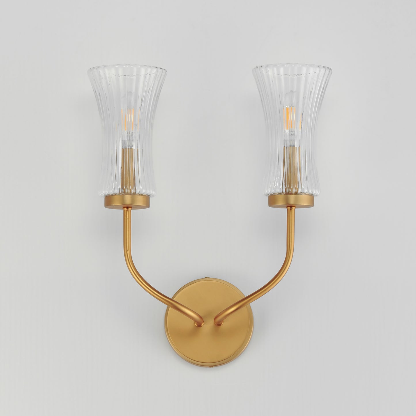 Camelot 2-Light Sconce Natural Aged Brass by Maxim Lighting