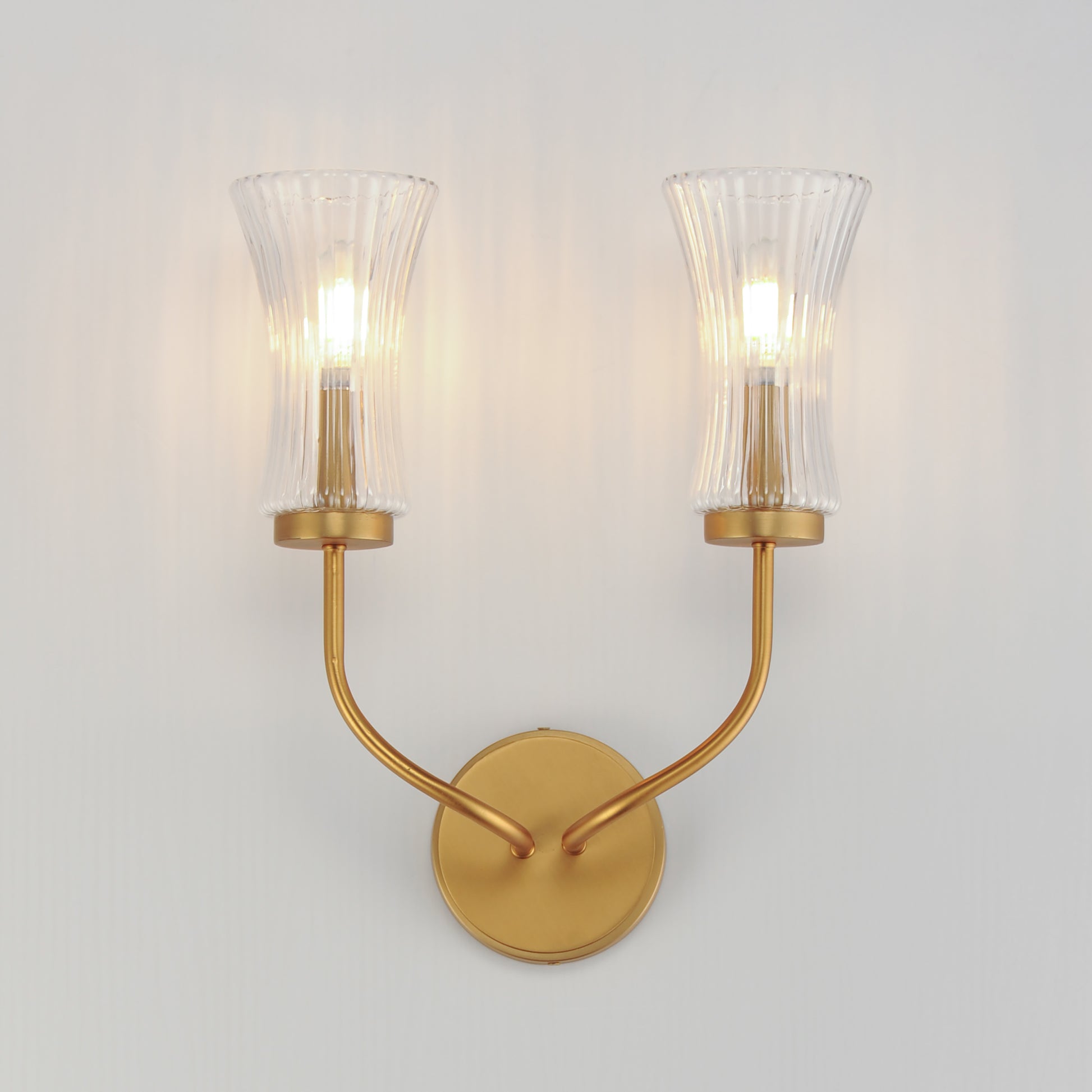 Camelot 2-Light Sconce Natural Aged Brass by Maxim Lighting
