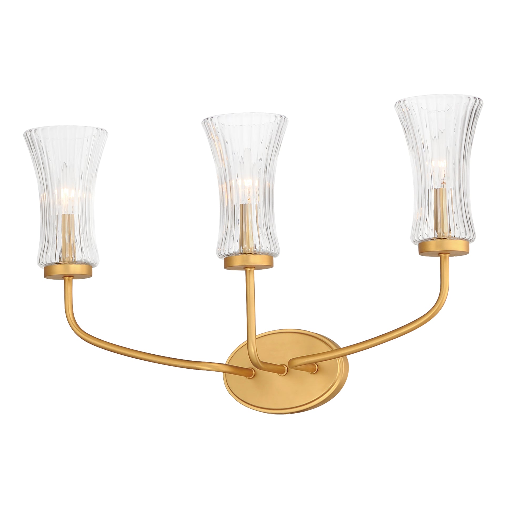 Camelot 3-Light Sconce Natural Aged Brass by Maxim Lighting