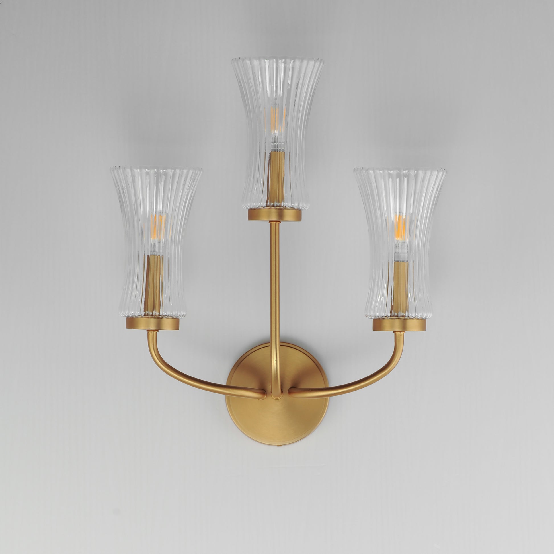 Camelot 3-Light Sconce Natural Aged Brass by Maxim Lighting