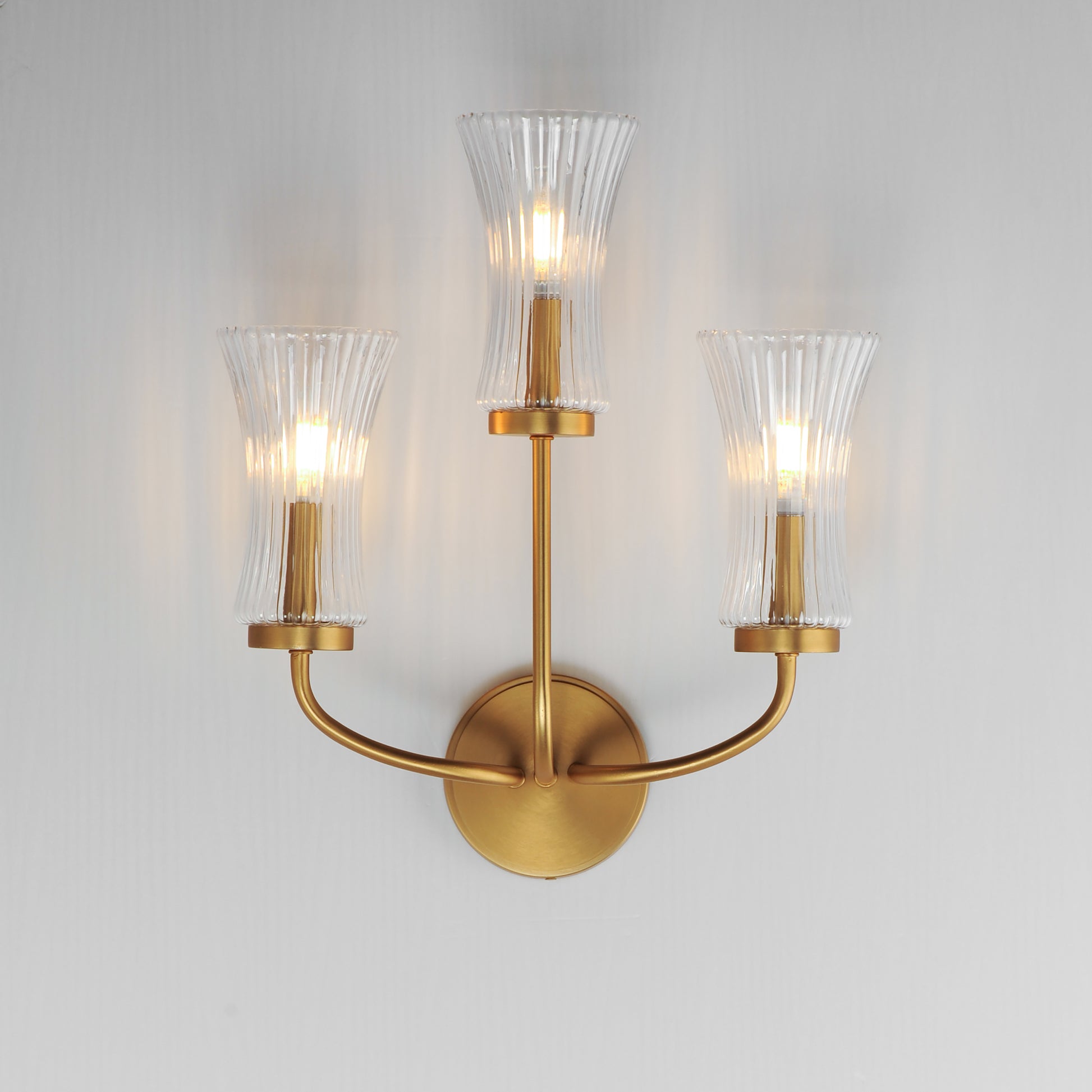 Camelot 3-Light Sconce Natural Aged Brass by Maxim Lighting
