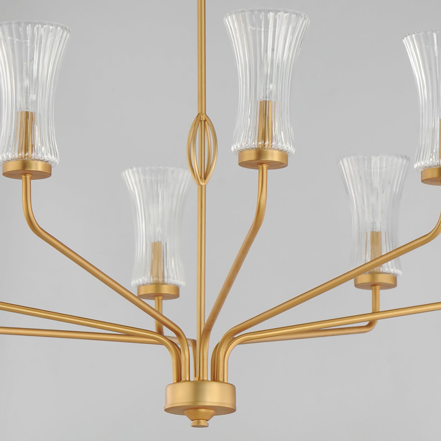 Camelot 8-Light Chandelier Natural Aged Brass by Maxim Lighting