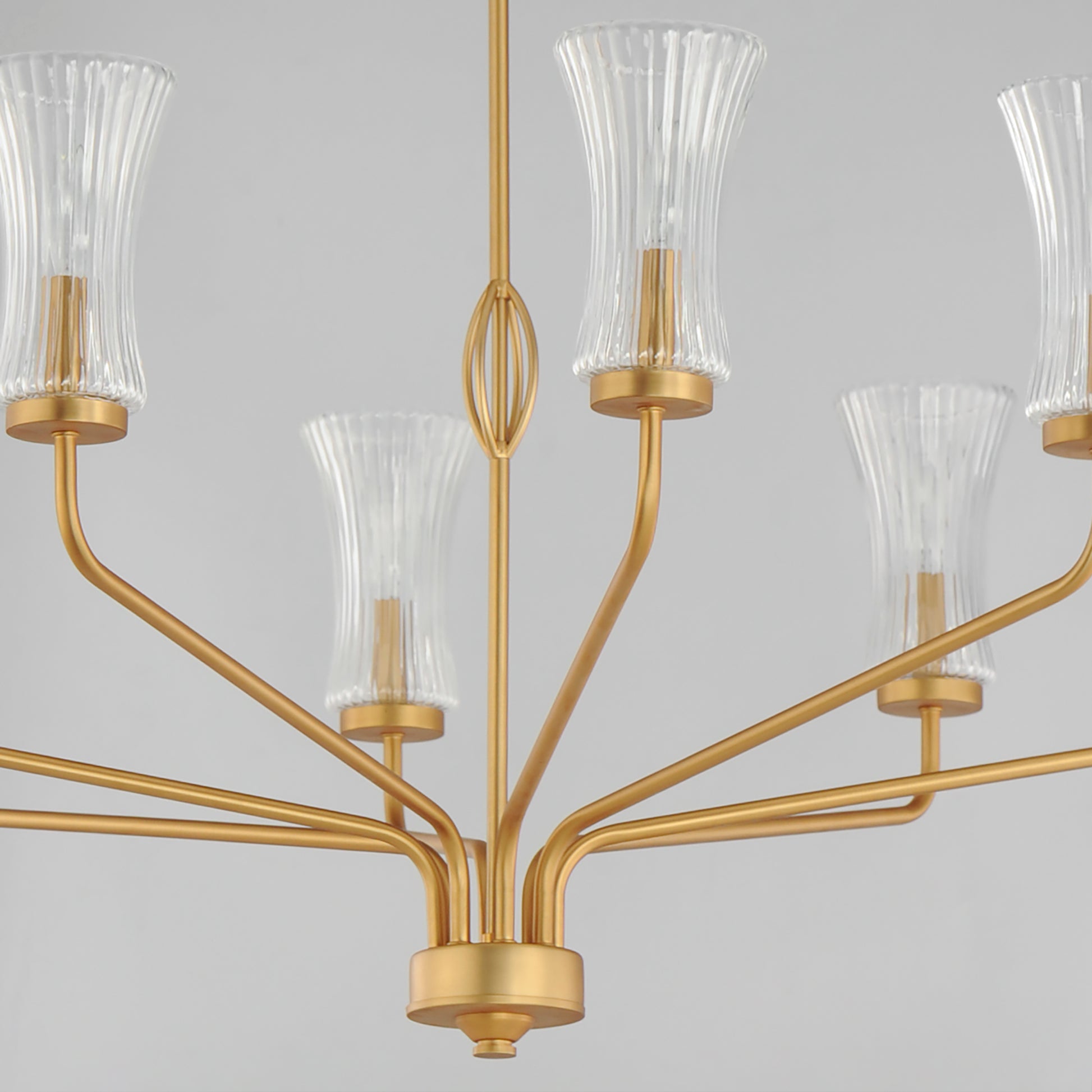 Camelot 8-Light Chandelier Natural Aged Brass by Maxim Lighting