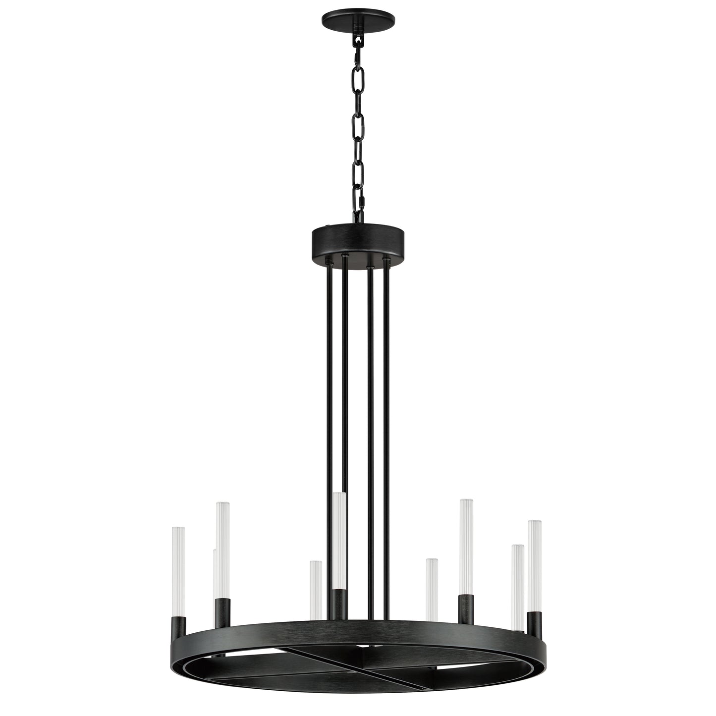 Ovation 24" LED Chandelier Black by Maxim Lighting