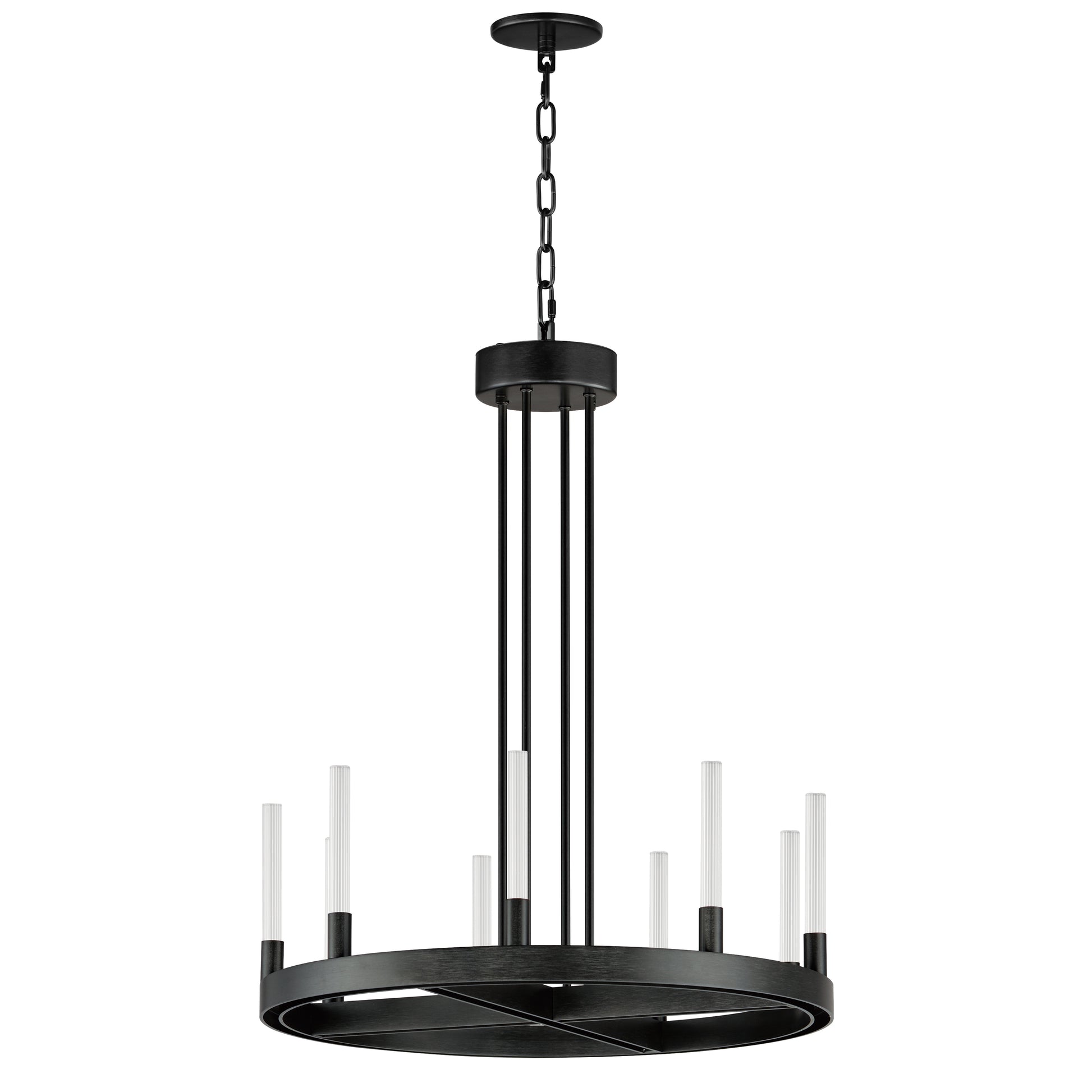 Ovation 24" LED Chandelier Black by Maxim Lighting