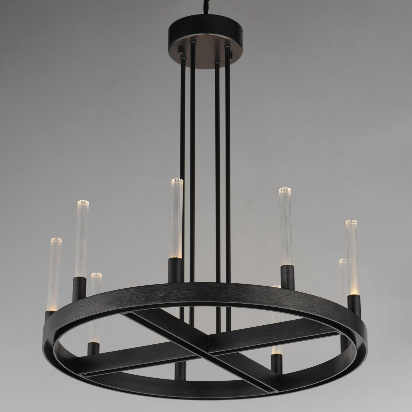 Ovation 24" LED Chandelier Black by Maxim Lighting