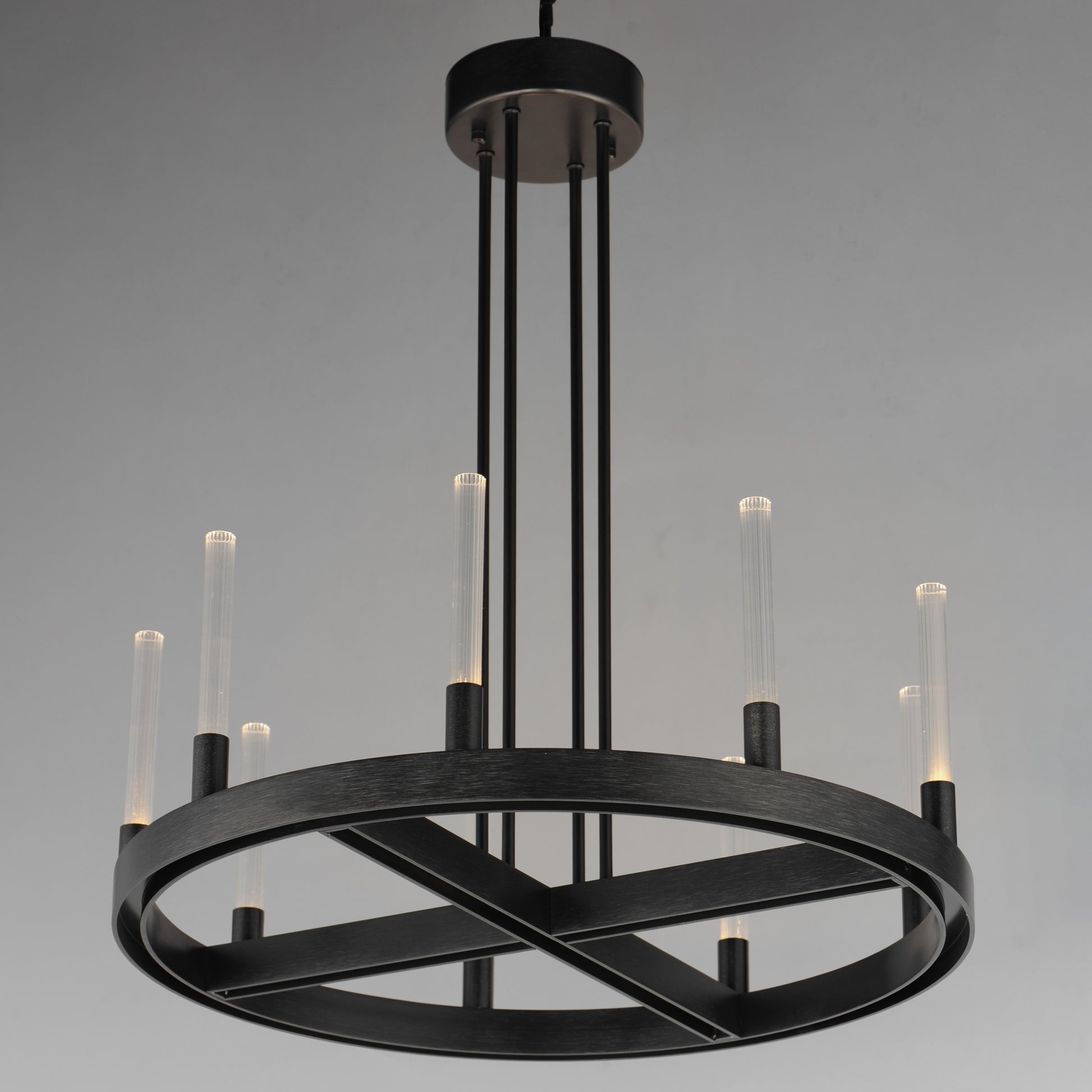 Ovation 24" LED Chandelier Black by Maxim Lighting