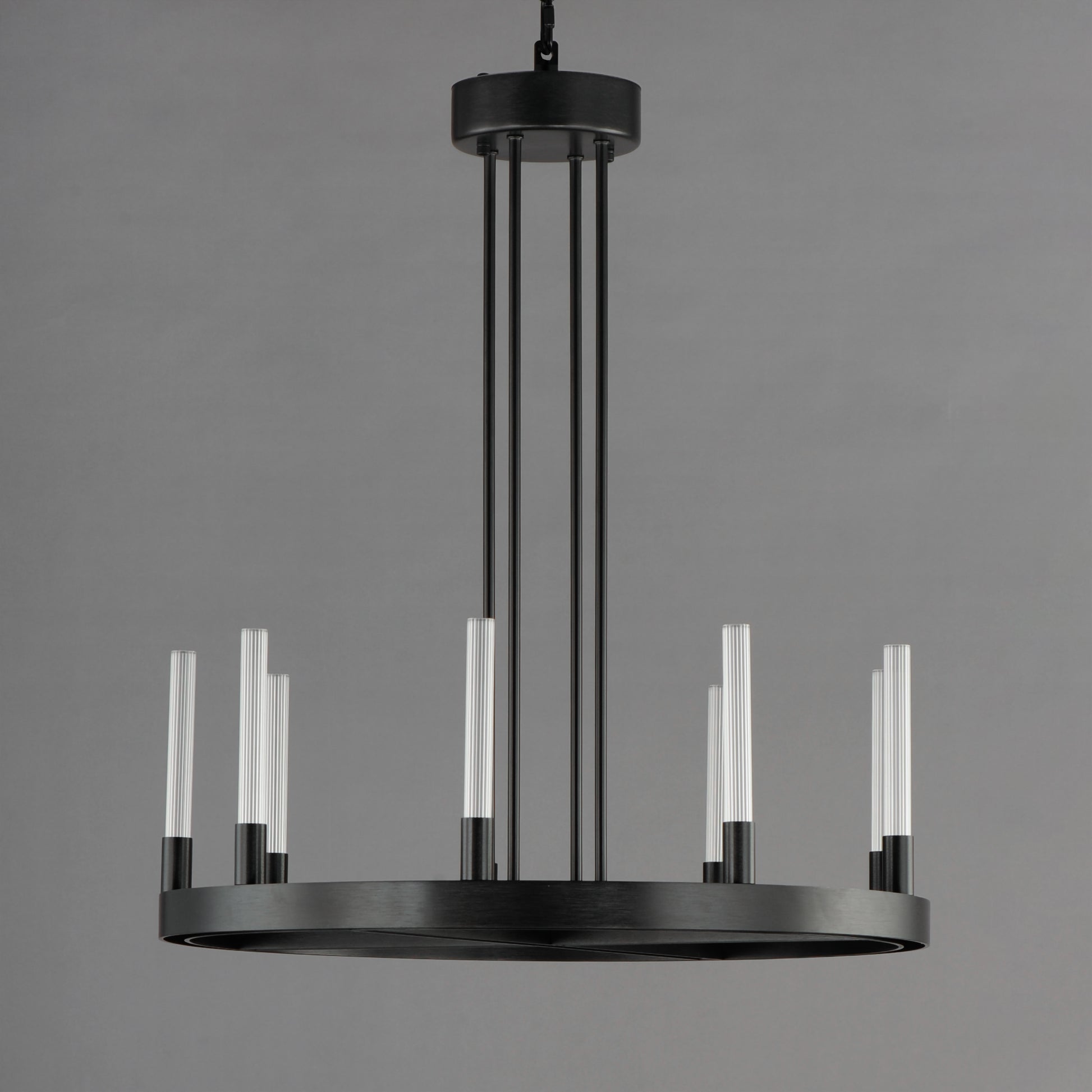 Ovation 24" LED Chandelier Black by Maxim Lighting