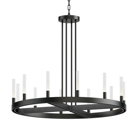 Ovation 12-Light LED Chandelier Black by Maxim Lighting