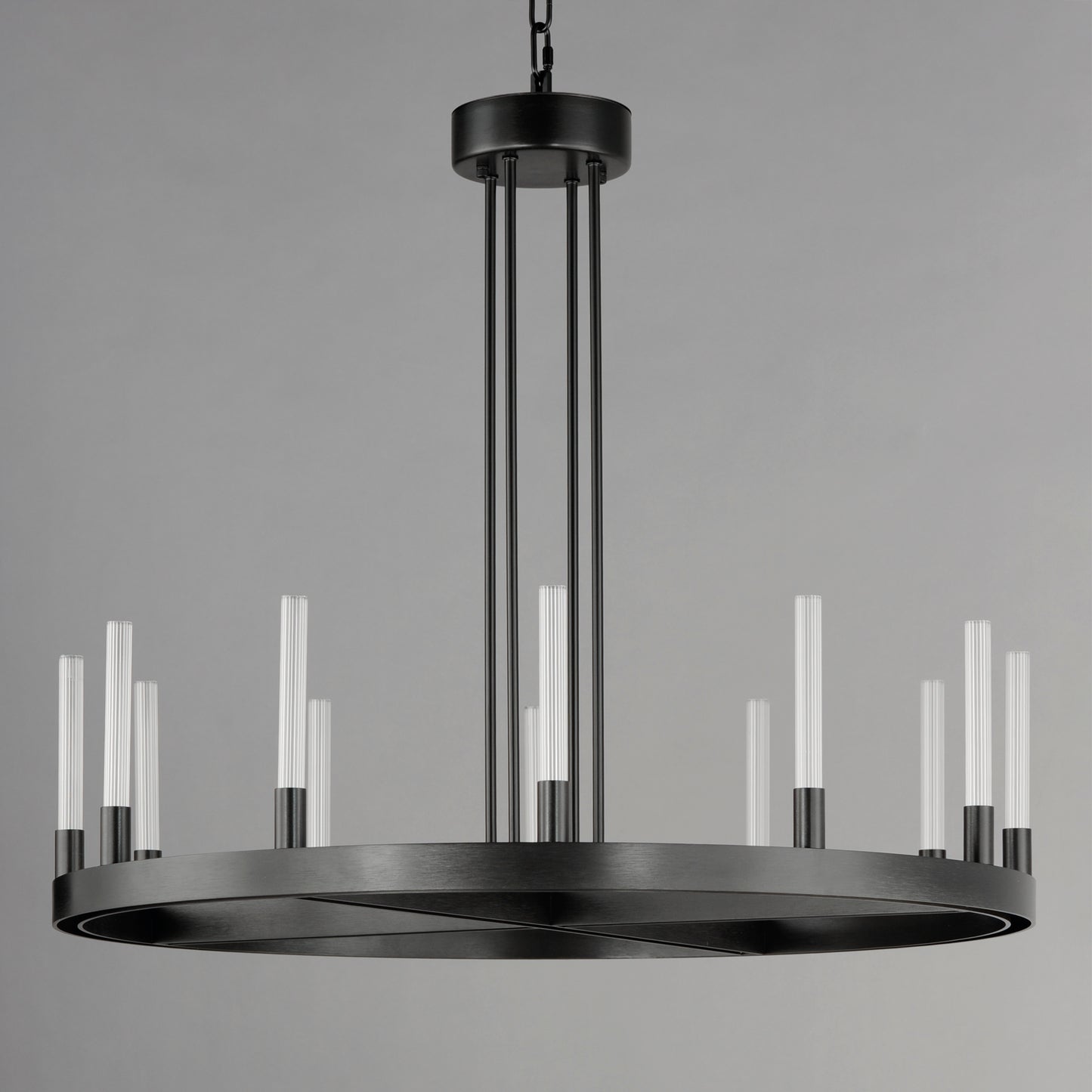 Ovation 12-Light LED Chandelier Black by Maxim Lighting