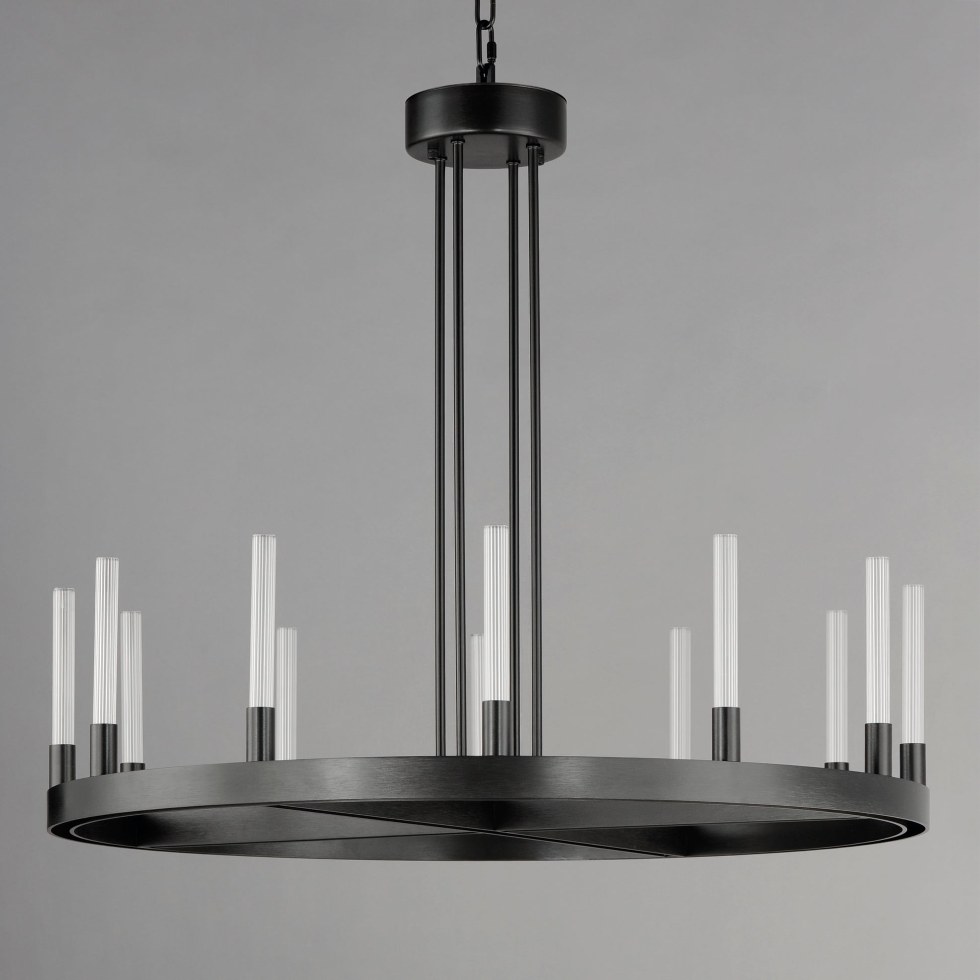 Ovation 12-Light LED Chandelier Black by Maxim Lighting