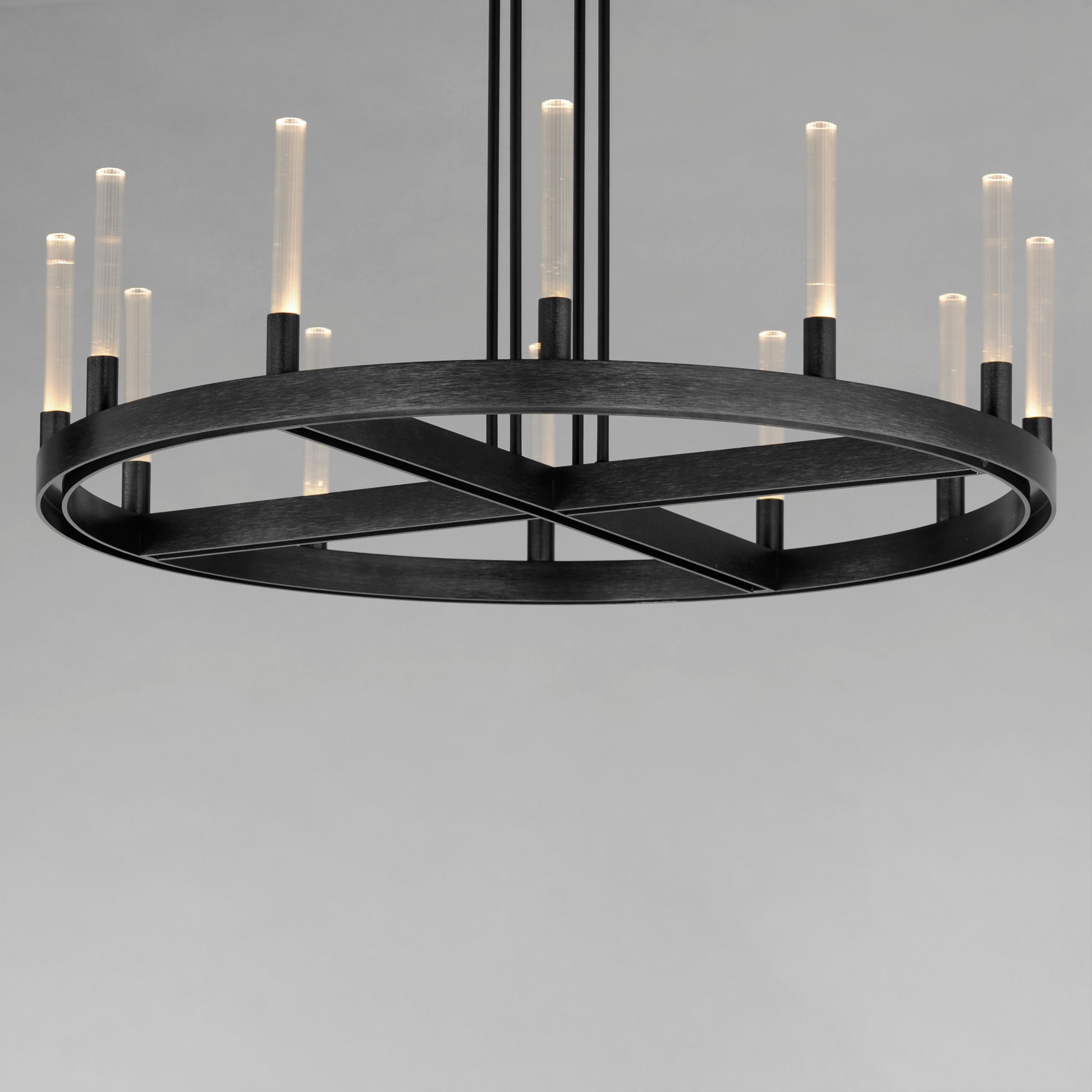 Ovation 12-Light LED Chandelier Black by Maxim Lighting