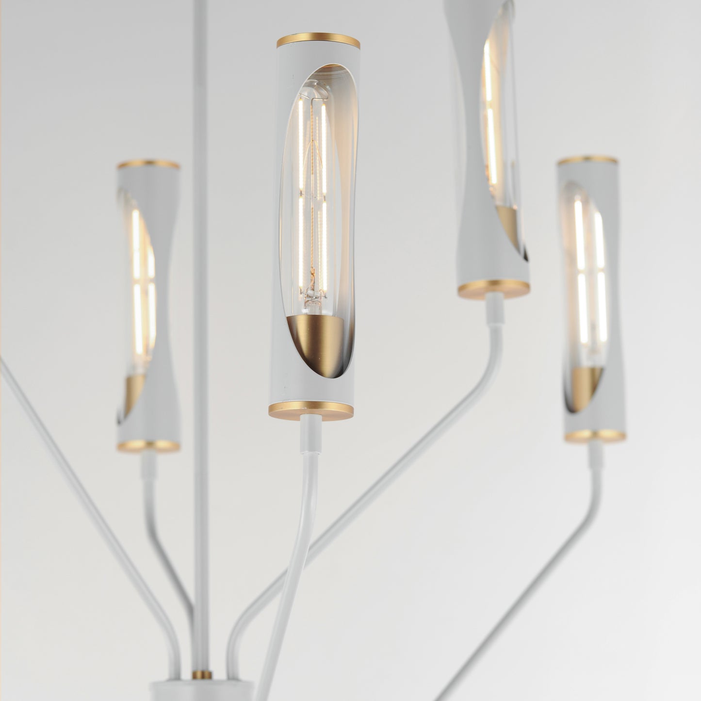 Regent 6-Light Pendant Light French Gray/Natural Aged Brass by Maxim Lighting