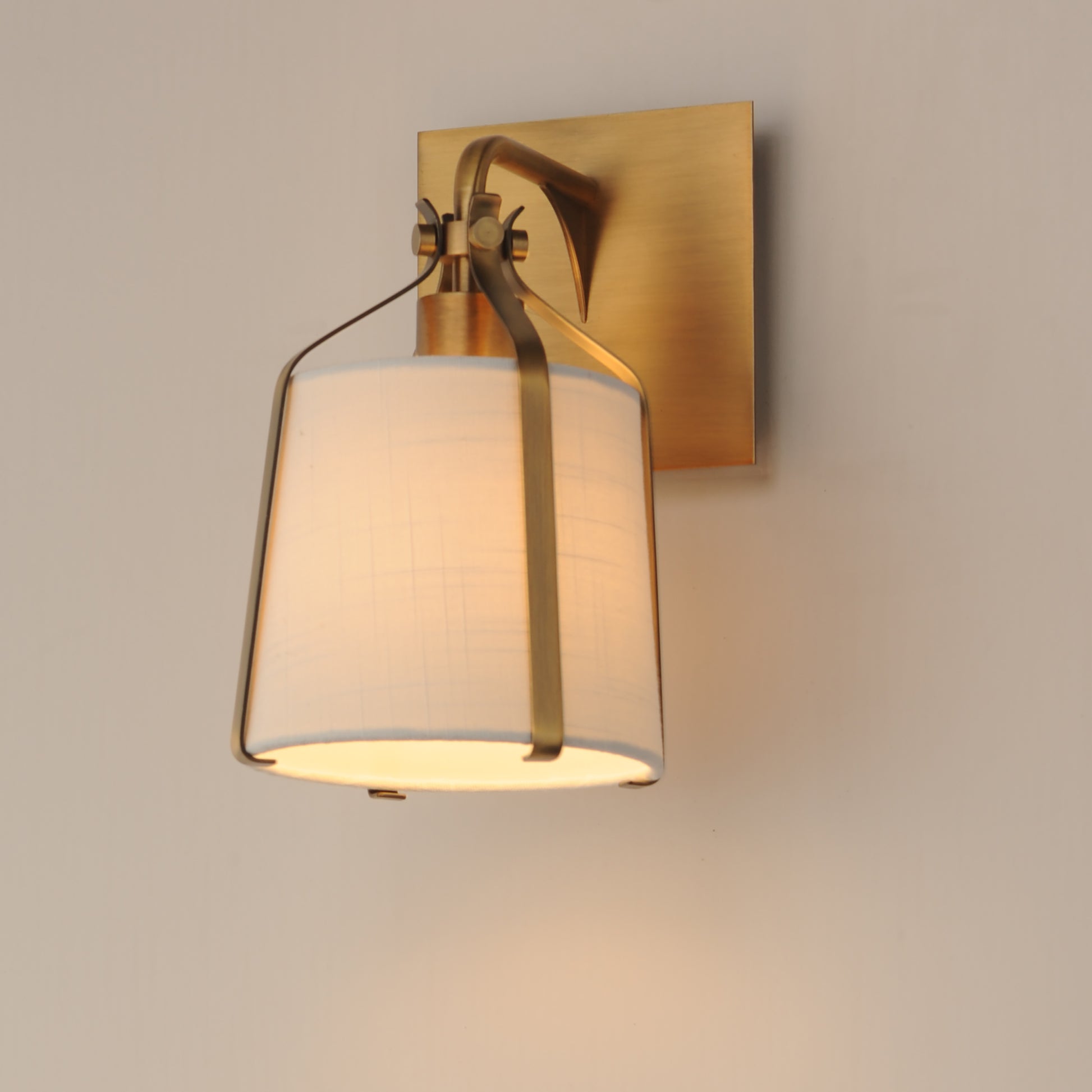 Bandera Wall Sconce Natural Aged Brass by Maxim Lighting