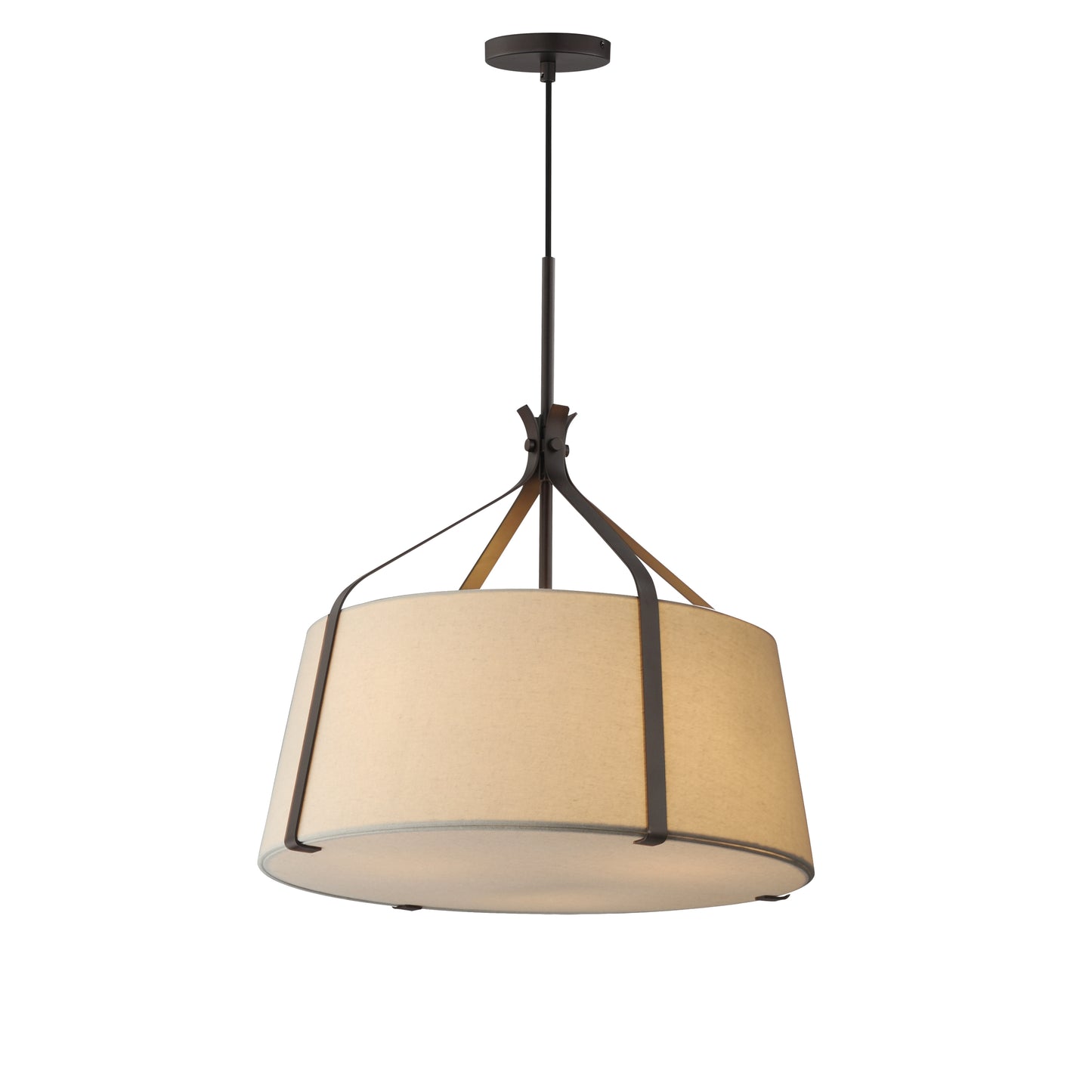 Bandera 20" 3-Light Pendant Dark Bronze by Maxim Lighting