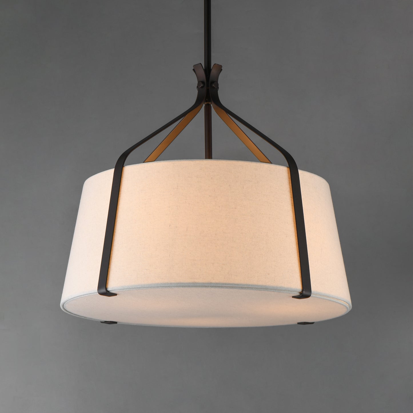 Bandera 20" 3-Light Pendant Dark Bronze by Maxim Lighting