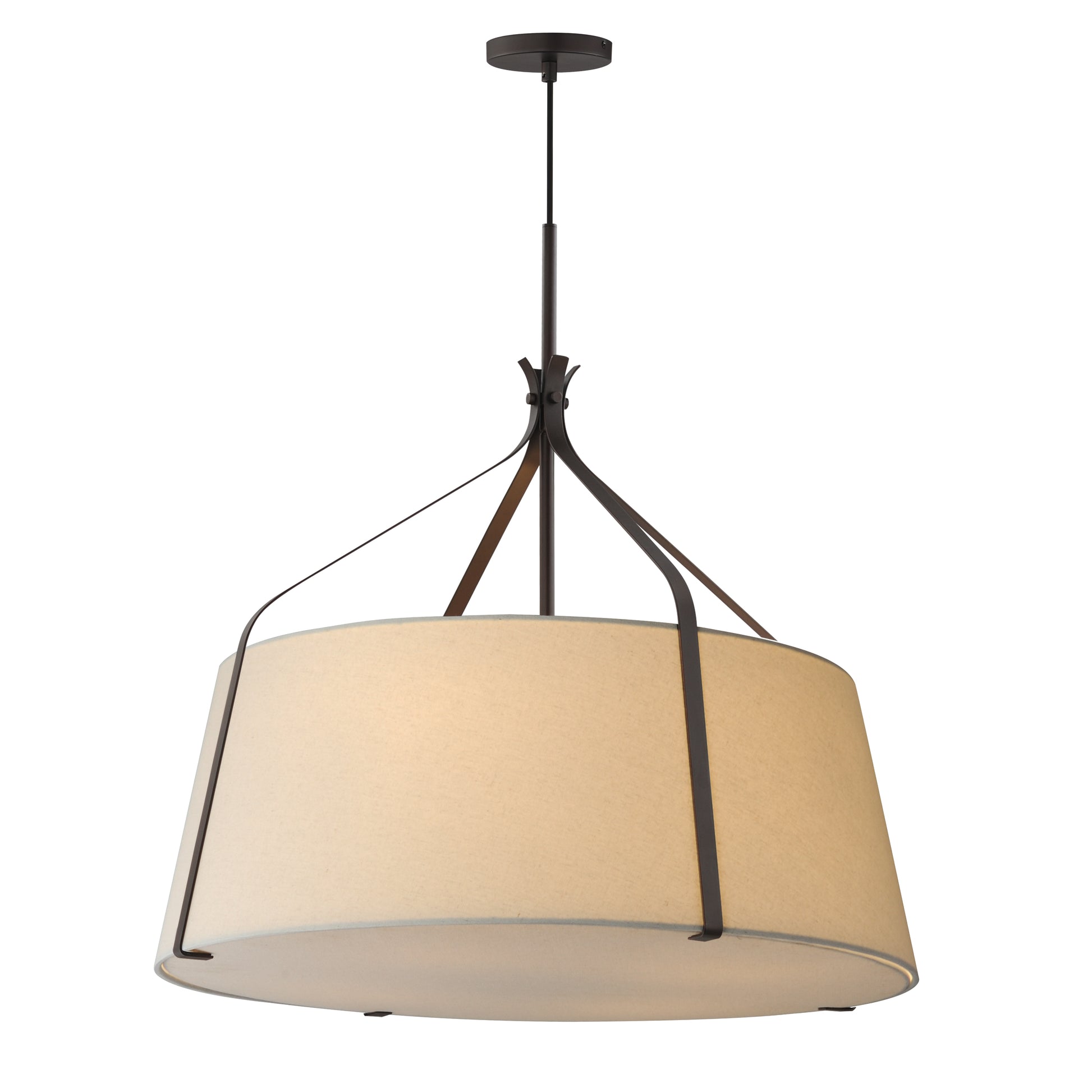 Bandera 30" 4-Light Pendant Dark Bronze by Maxim Lighting