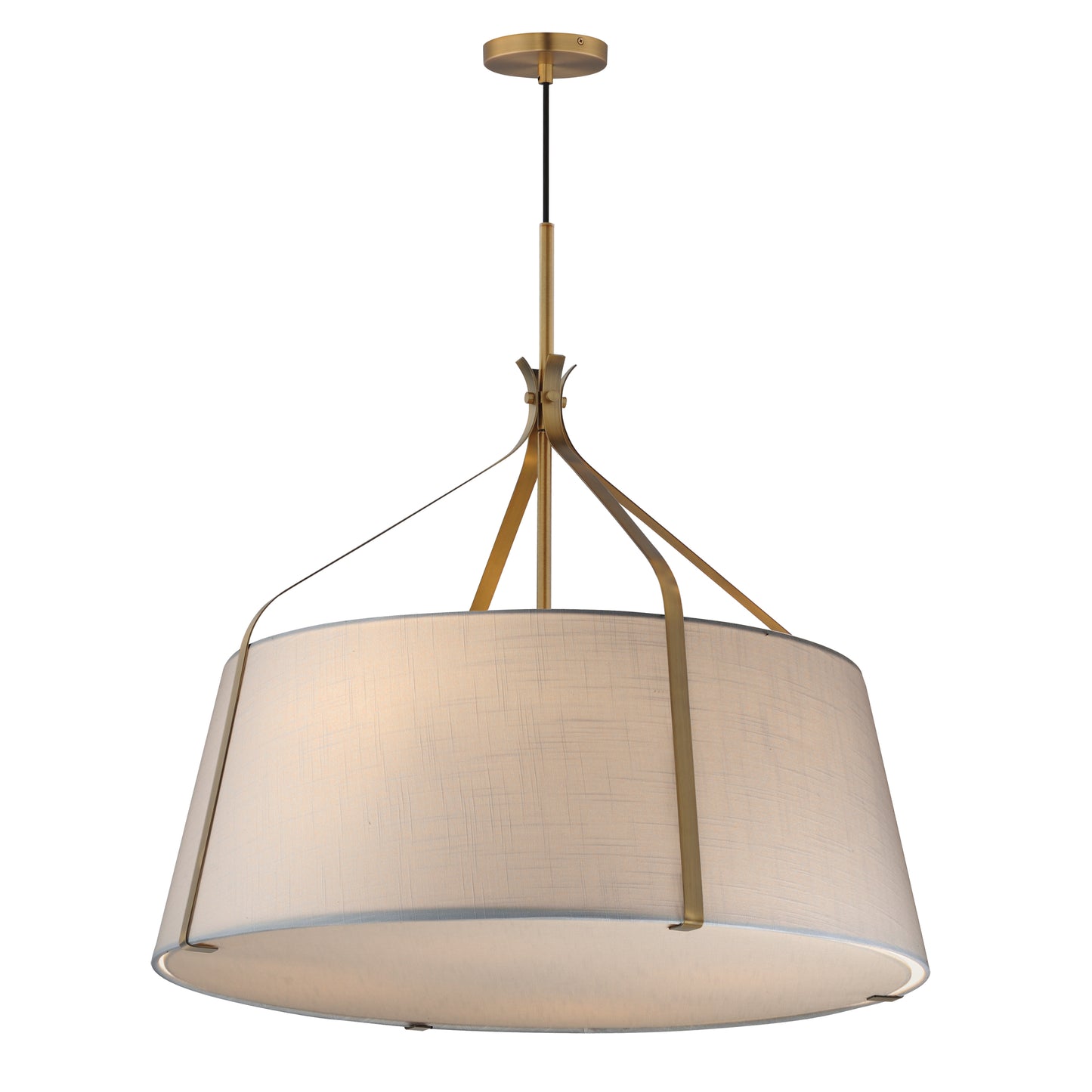 Bandera 30" 4-Light Pendant Natural Aged Brass by Maxim Lighting