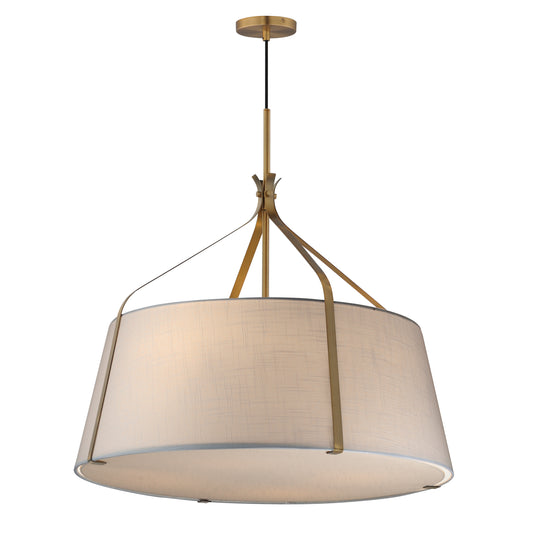 Bandera 30" 4-Light Pendant Natural Aged Brass by Maxim Lighting