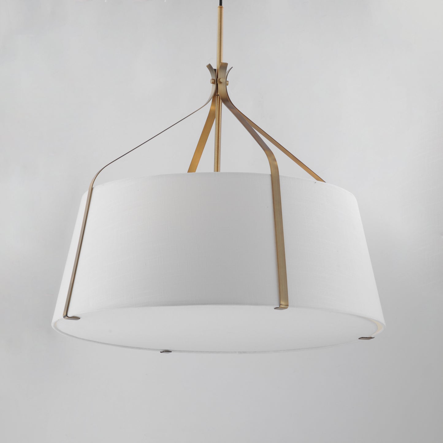 Bandera 30" 4-Light Pendant Natural Aged Brass by Maxim Lighting