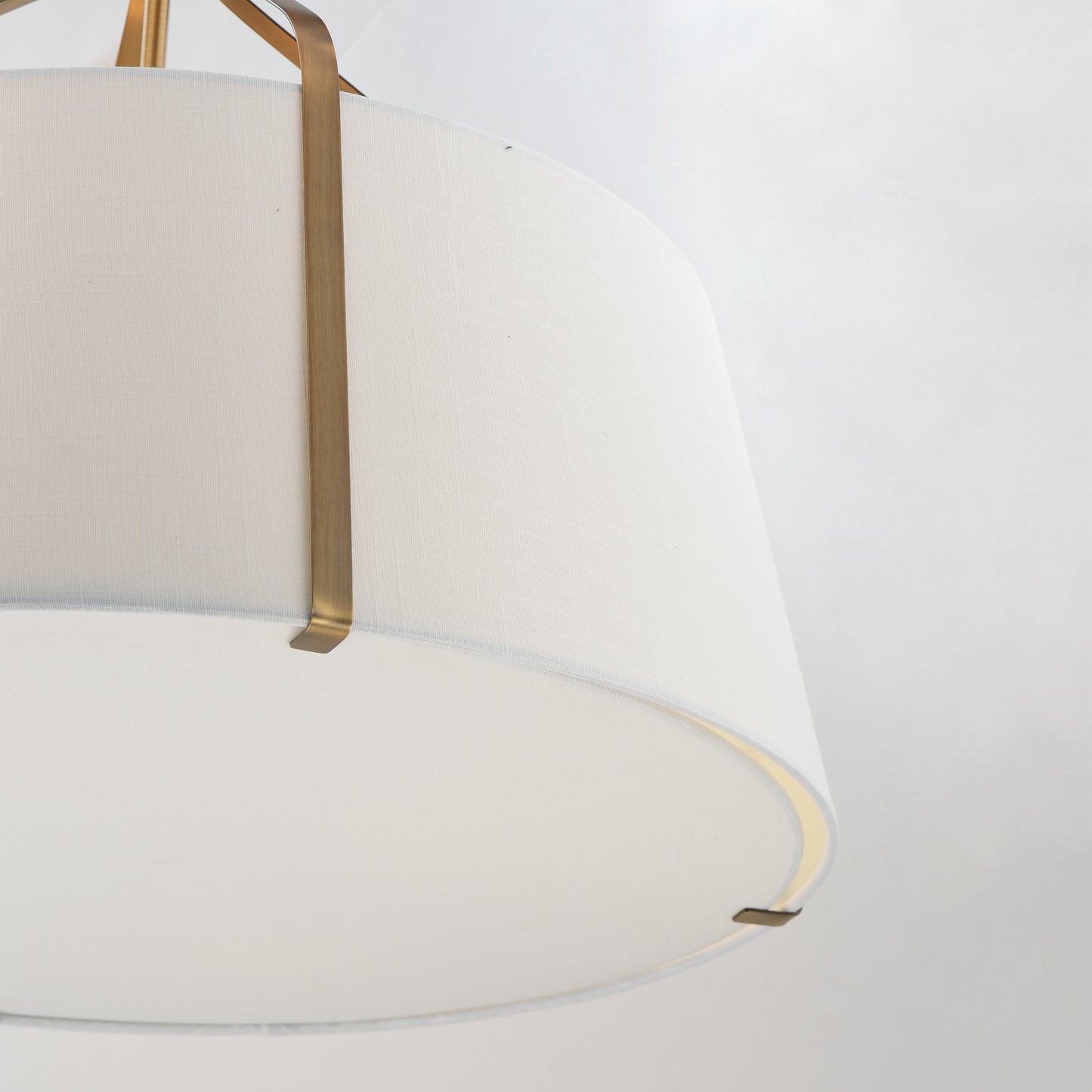 Bandera 30" 4-Light Pendant Natural Aged Brass by Maxim Lighting