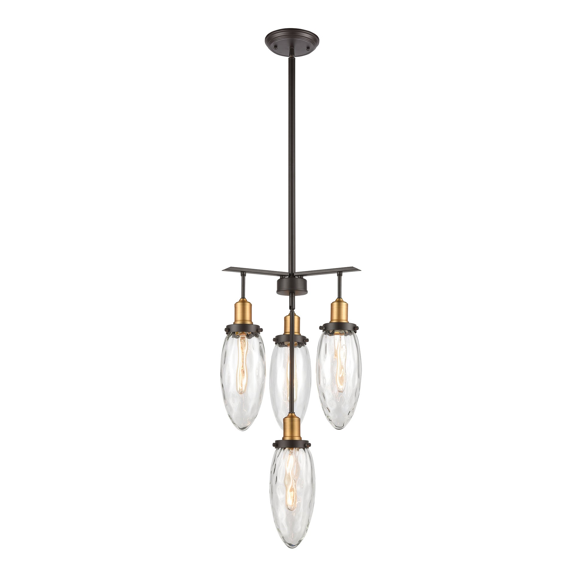 Shinzu 16" 4-Light Chandelier Oil Rubbed Bronze by Elk