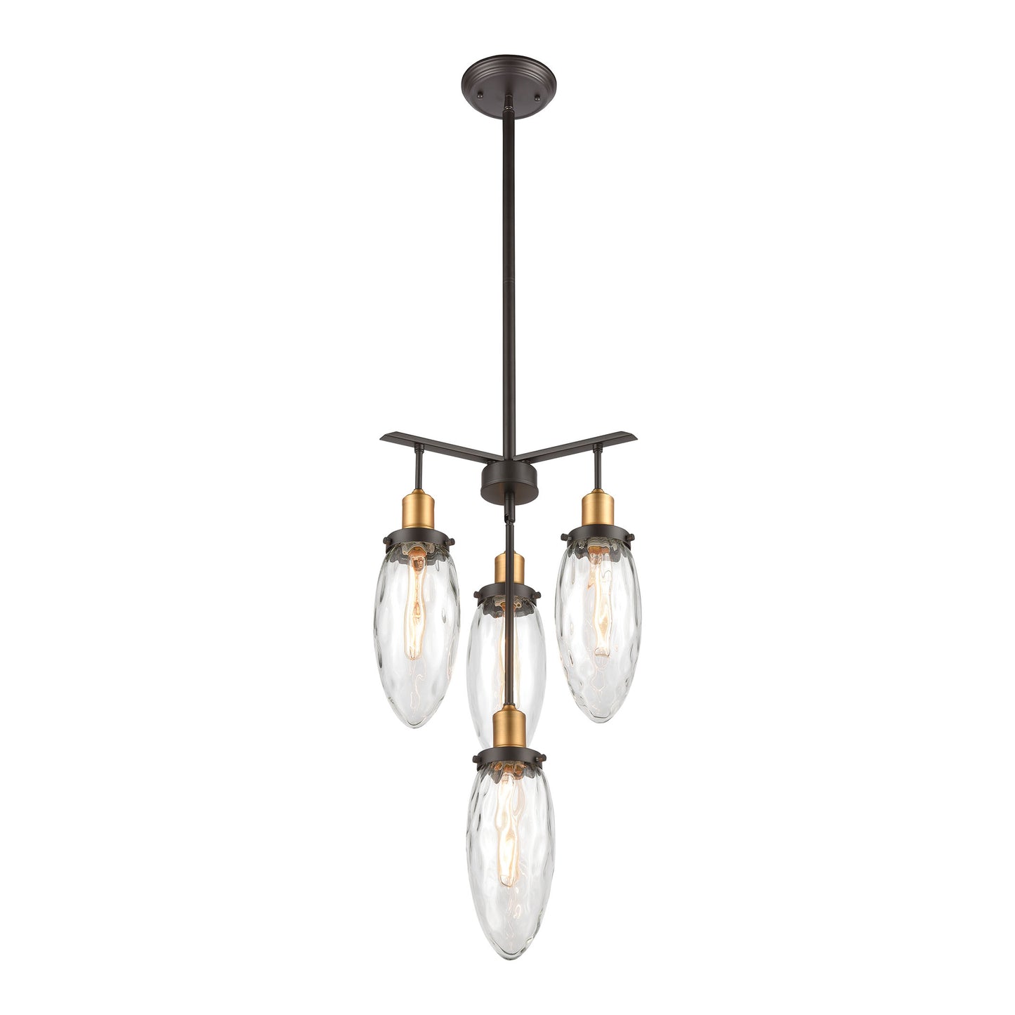 Shinzu 16" 4-Light Chandelier Oil Rubbed Bronze by Elk