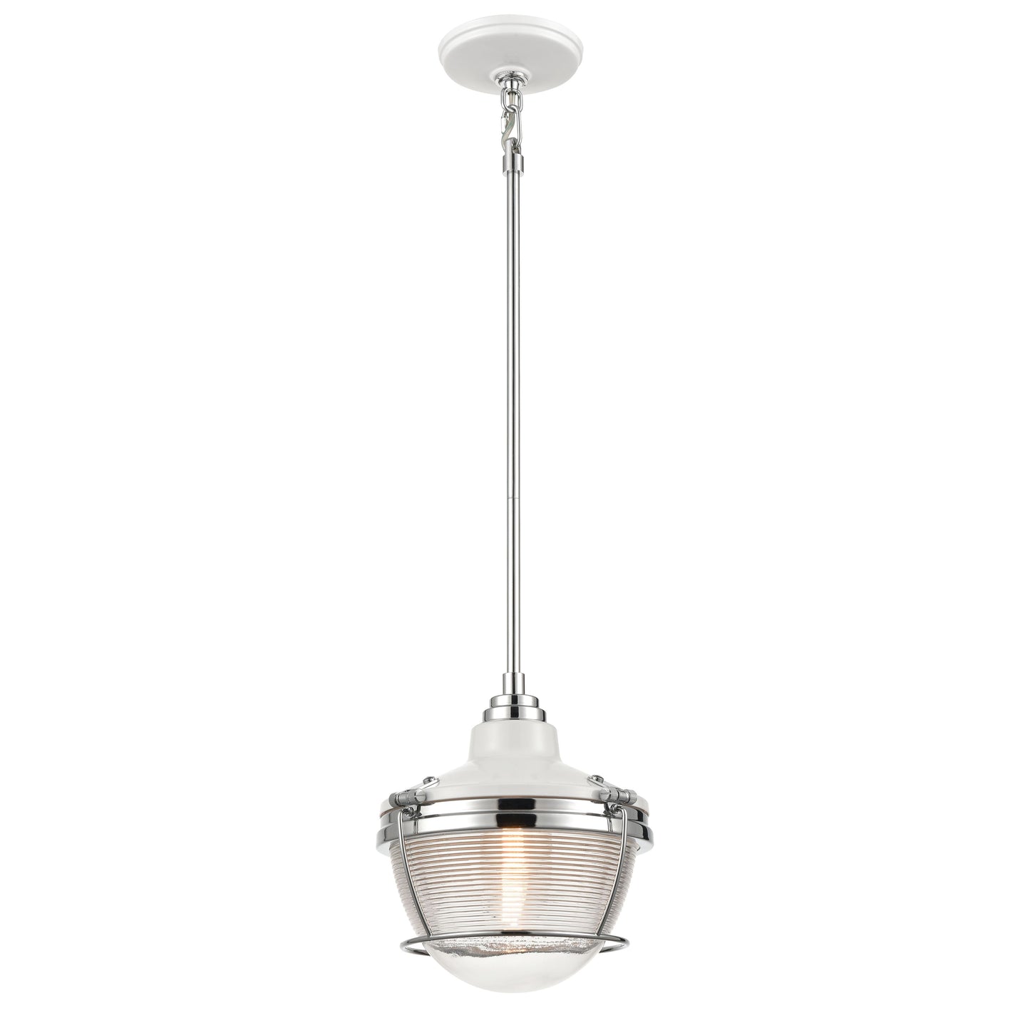 Seaway Passage 10" Mini Pendant Polished Nickel by Elk