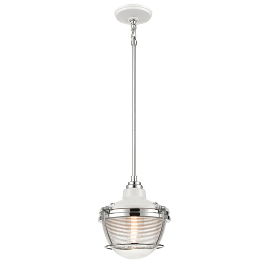 Seaway Passage 10" Mini Pendant Polished Nickel by Elk