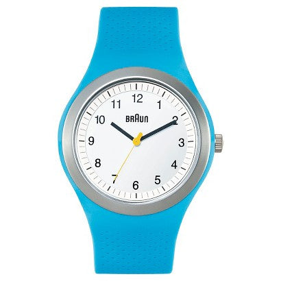 Braun BN0111 Sports Watch, White Dial, Blue Silicone (photo 1 of 2)