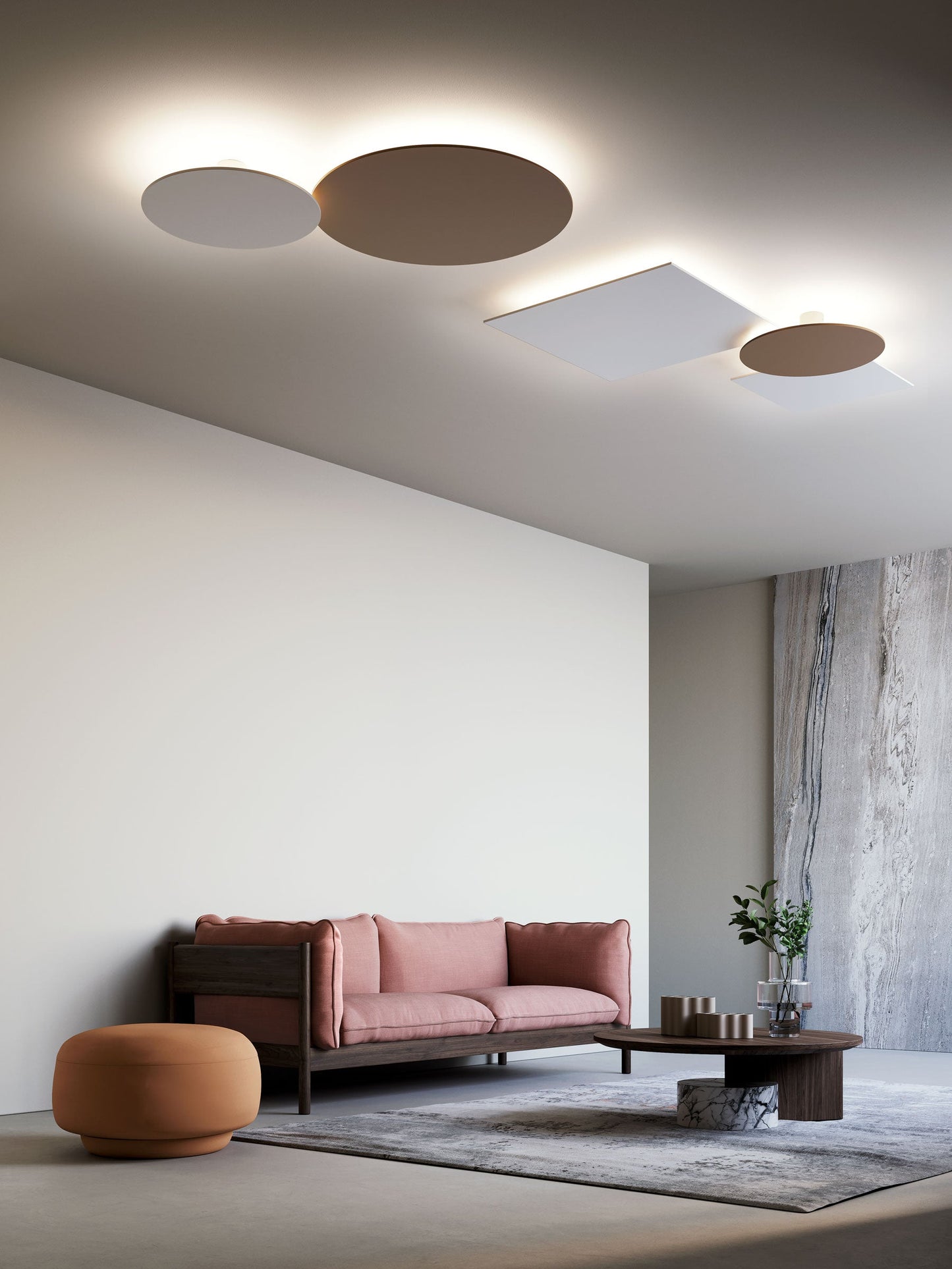 Puzzle Mega Round Large Wall Ceiling Light by Lodes