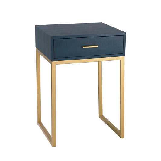 Shagreen Accent Table Navy by Elk