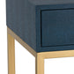 Shagreen Accent Table Navy by Elk