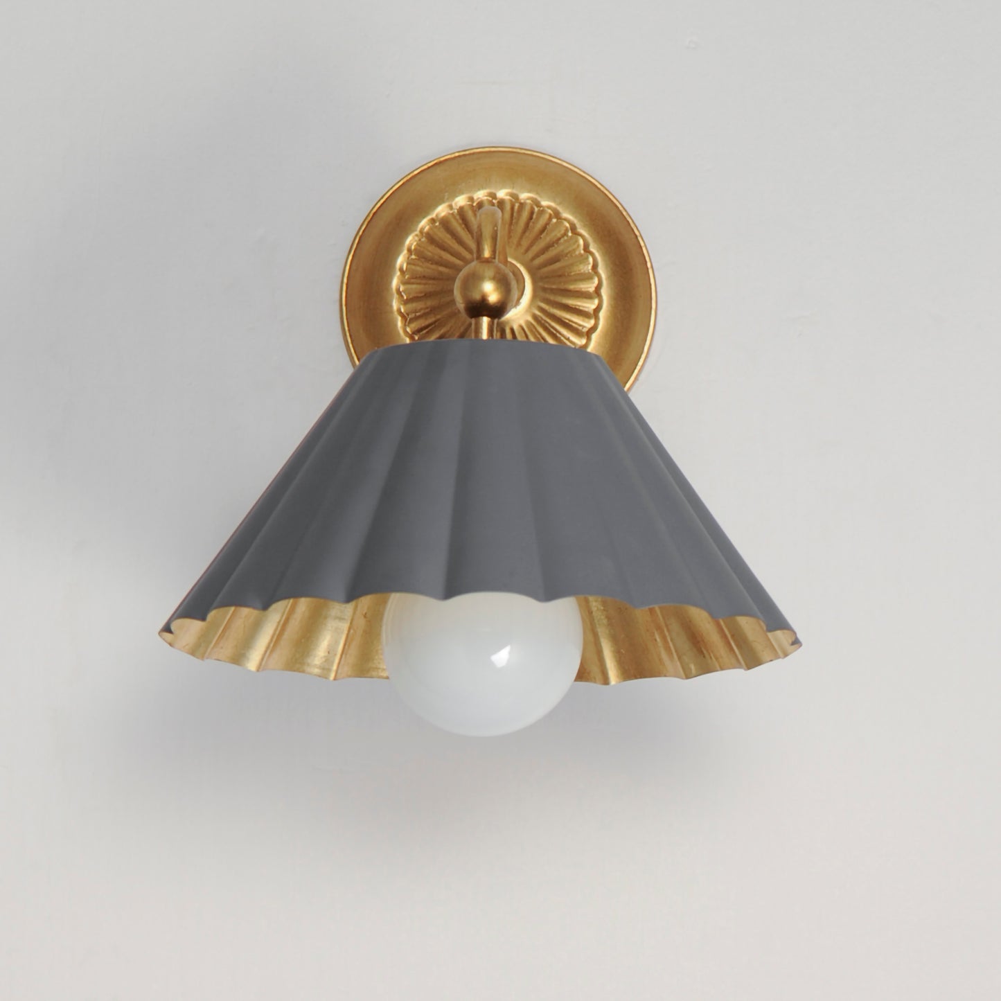 Primrose Wall Sconce Dark Grey/Gold Leaf by Maxim Lighting