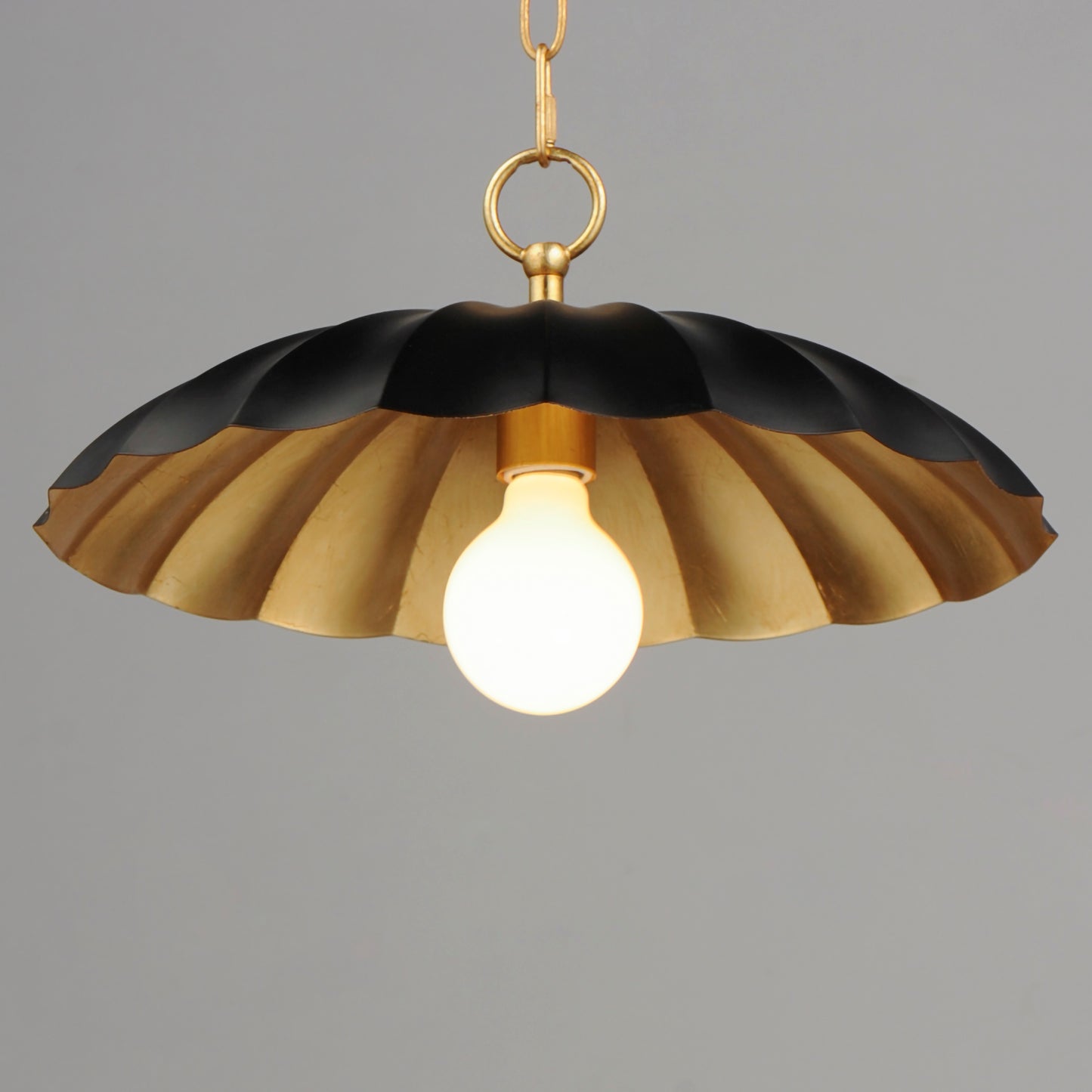 Primrose Pendant Black/Gold Leaf by Maxim Lighting