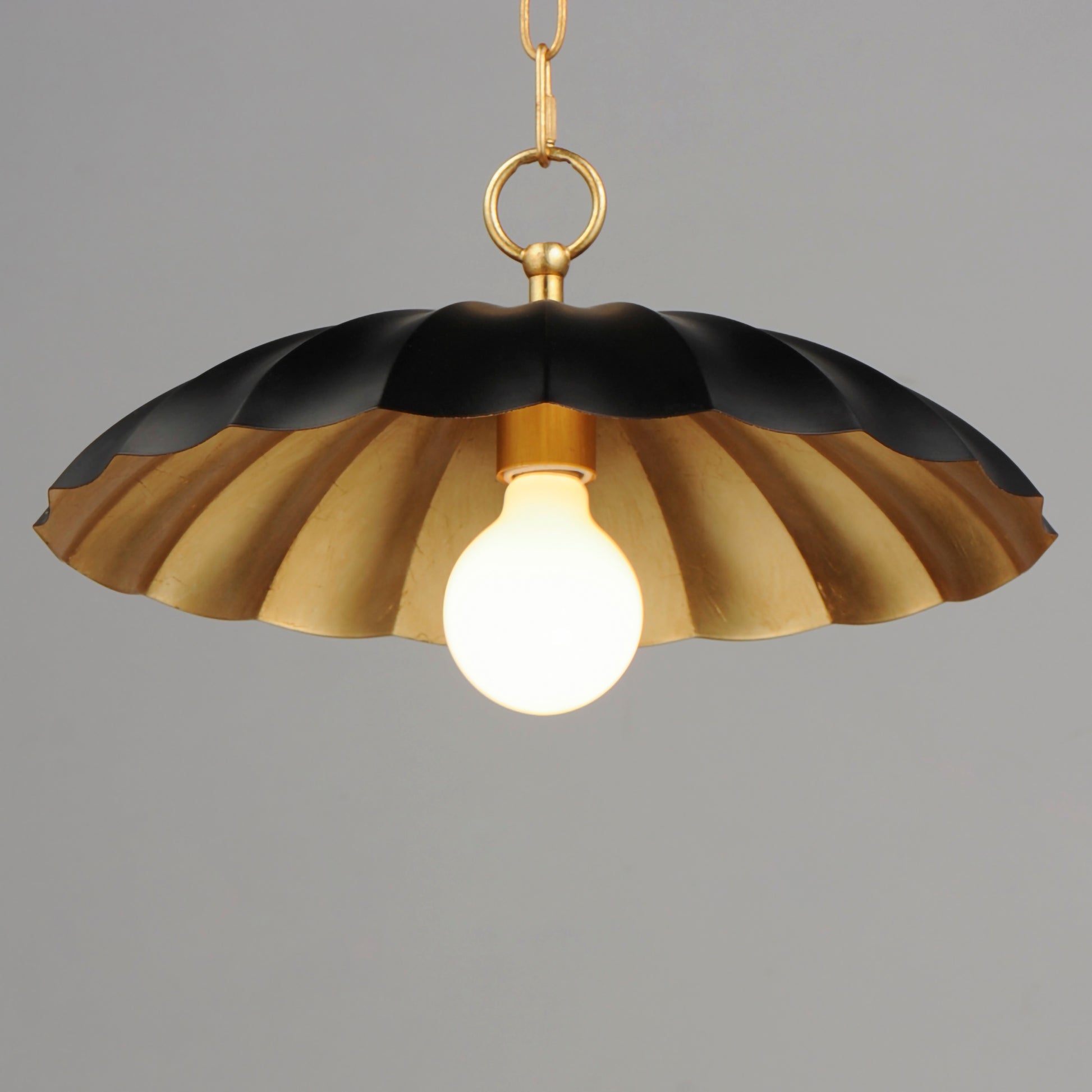 Primrose Pendant Black/Gold Leaf by Maxim Lighting