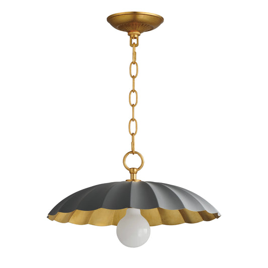 Primrose Pendant Dark Grey/Gold Leaf by Maxim Lighting