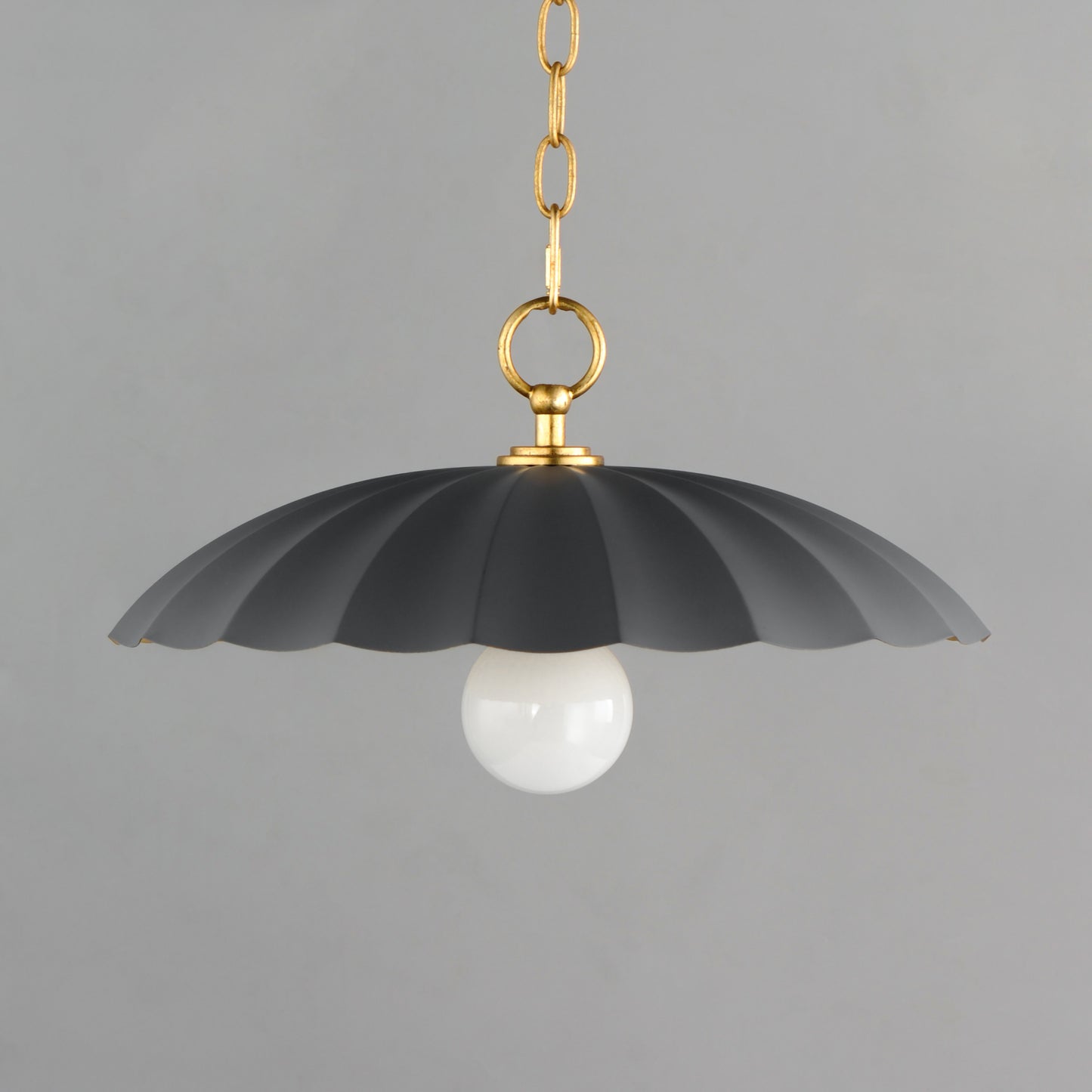 Primrose Pendant Dark Grey/Gold Leaf by Maxim Lighting